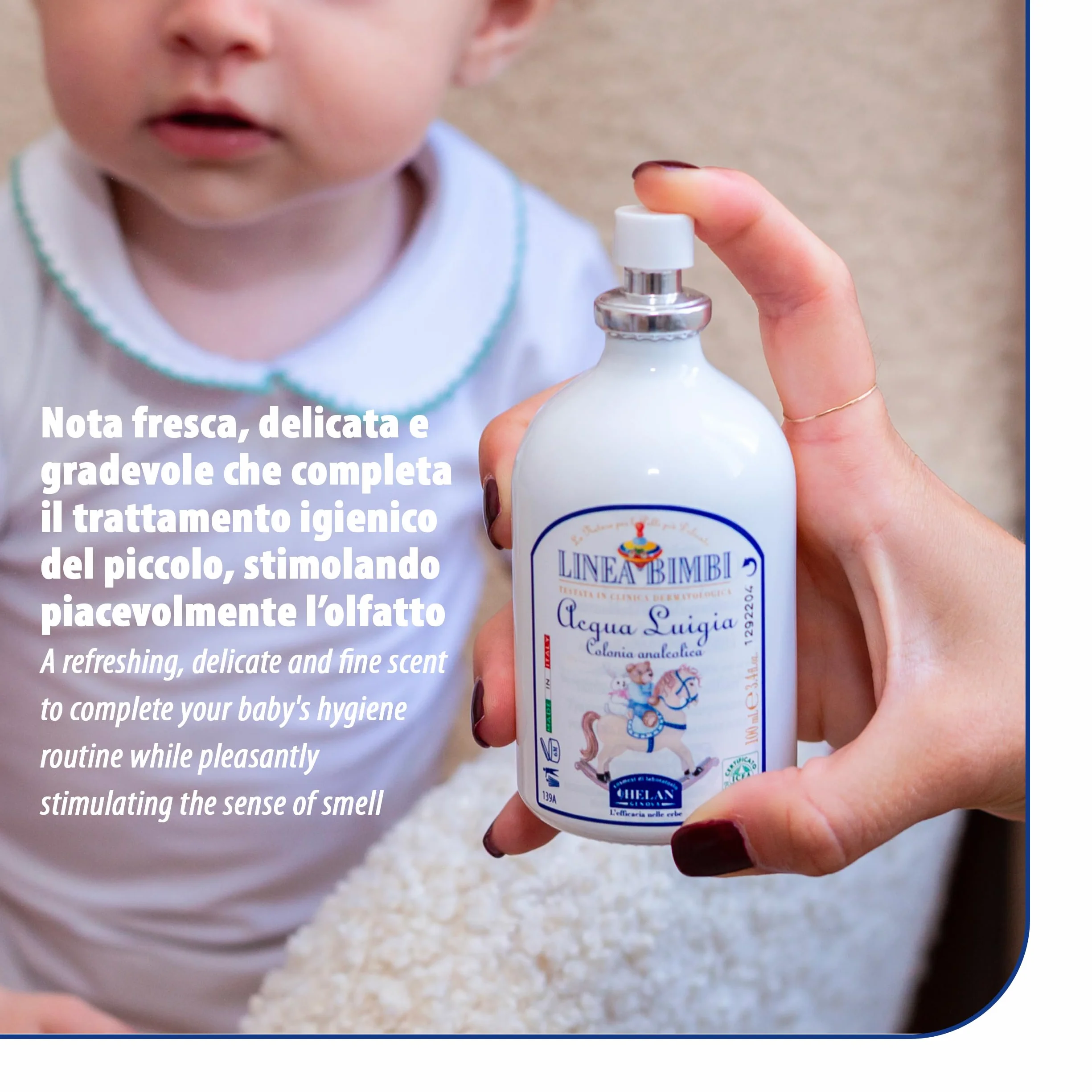 Helan Linea Bimbi Bio Acqua di Colonia Neonato Bambino Vaporizzatore Spray 100 ml