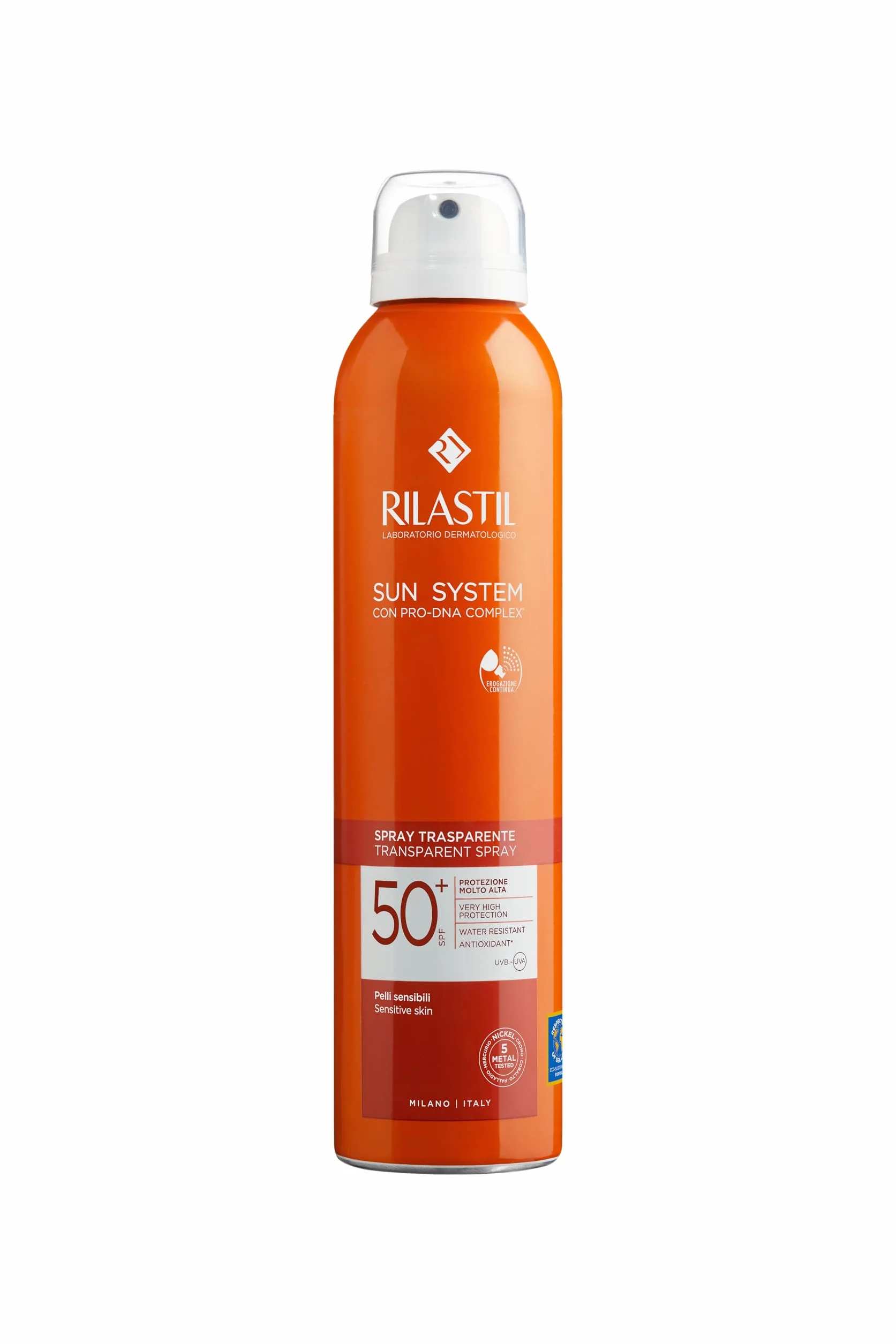 Rilastil Sun System Transparent Spray SPF 50+ Corpo Trasparente 200ml