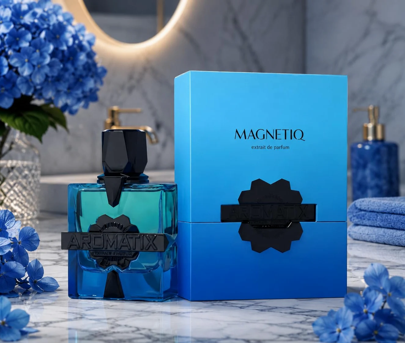 Aromatix Magnetiq fragranza unisex da 100 ml + campioncino in omaggio da borsetta da 5 ml