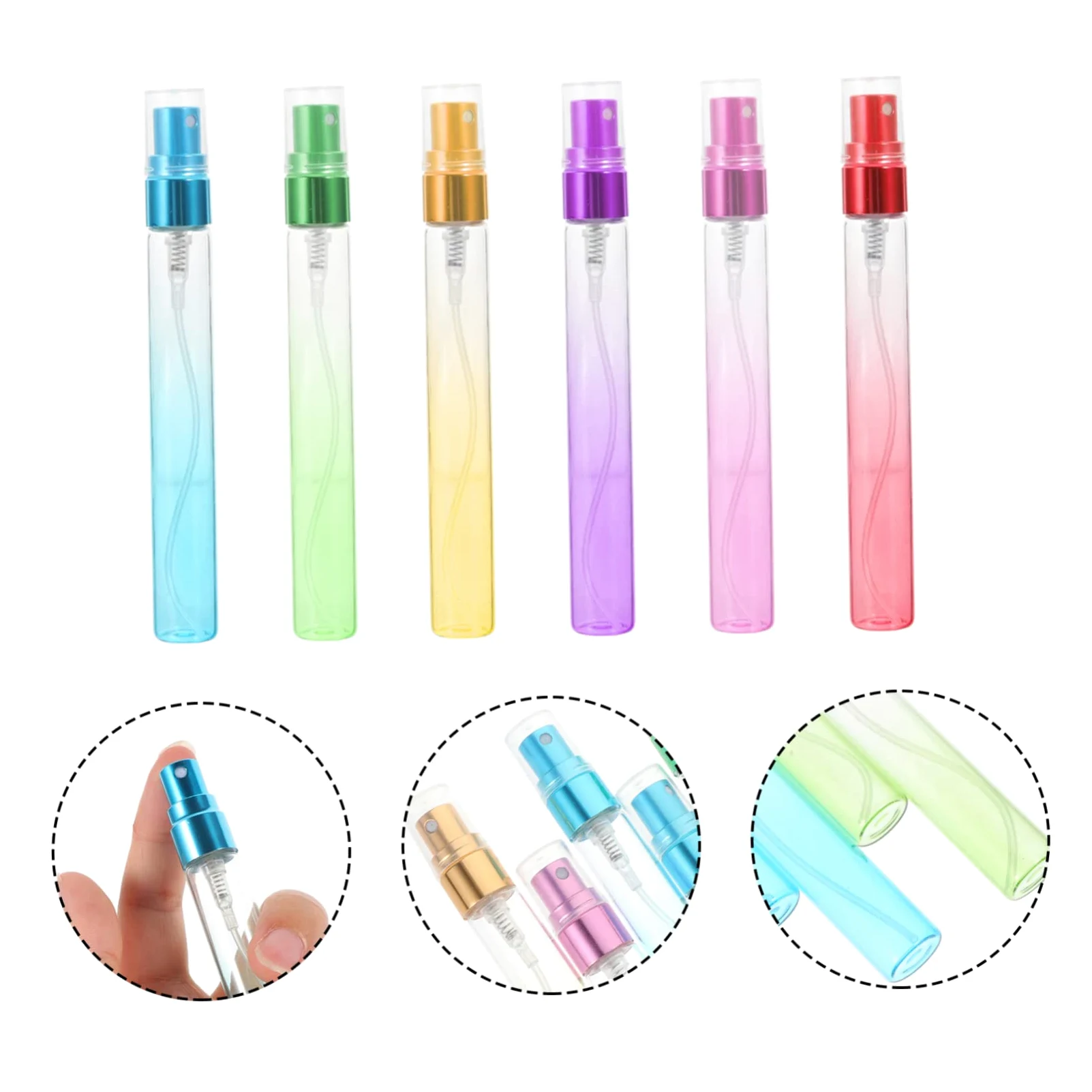 MAGICLULU 2 Set Da 10 Ml Di Flaconi Di Profumo in Vuoti Ricaricabili Da Viaggio Per Articoli Da Toeletta Set Di Pompe Per Prodotti Fatti A Mano E Fragranze 12 Pezzi * 2