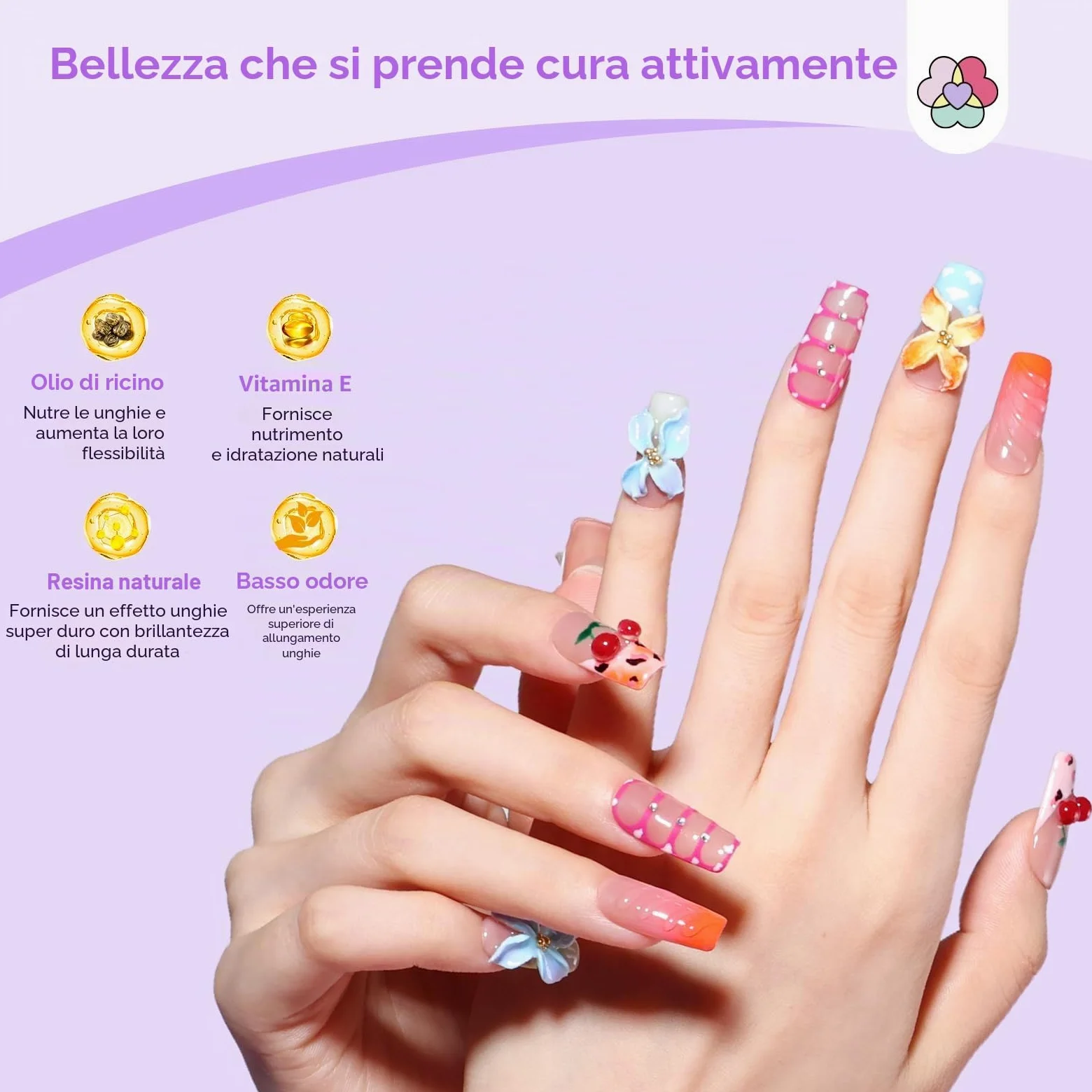 SAVILAND Kit Unghie Gel Completo 15 Colori 15g Polygel per Unghies con Lampada U V e Slip Solution, Kit Ricostruzione Unghie Professionale con Base y Top Coat Adatta per l'autunno e l'inverno