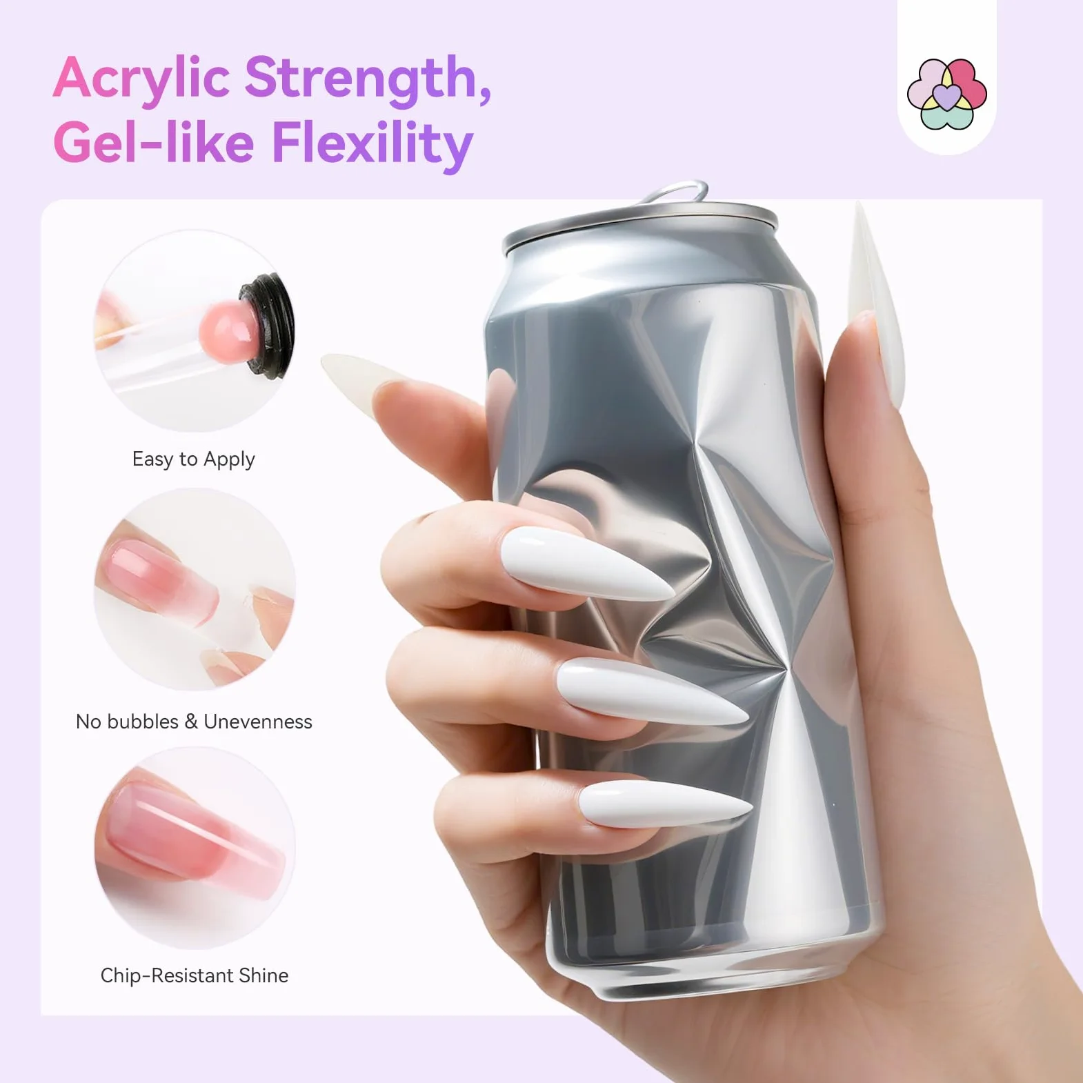 SAVILAND Polygel per Unghie Kit Completo: 36 Colori Gel Ricostruzione Unghie Set con Strumenti per Manicure Kit Base Coat Top Coat, Lampada U V, Slip Solution Unghie, Estensione Unghie Kit