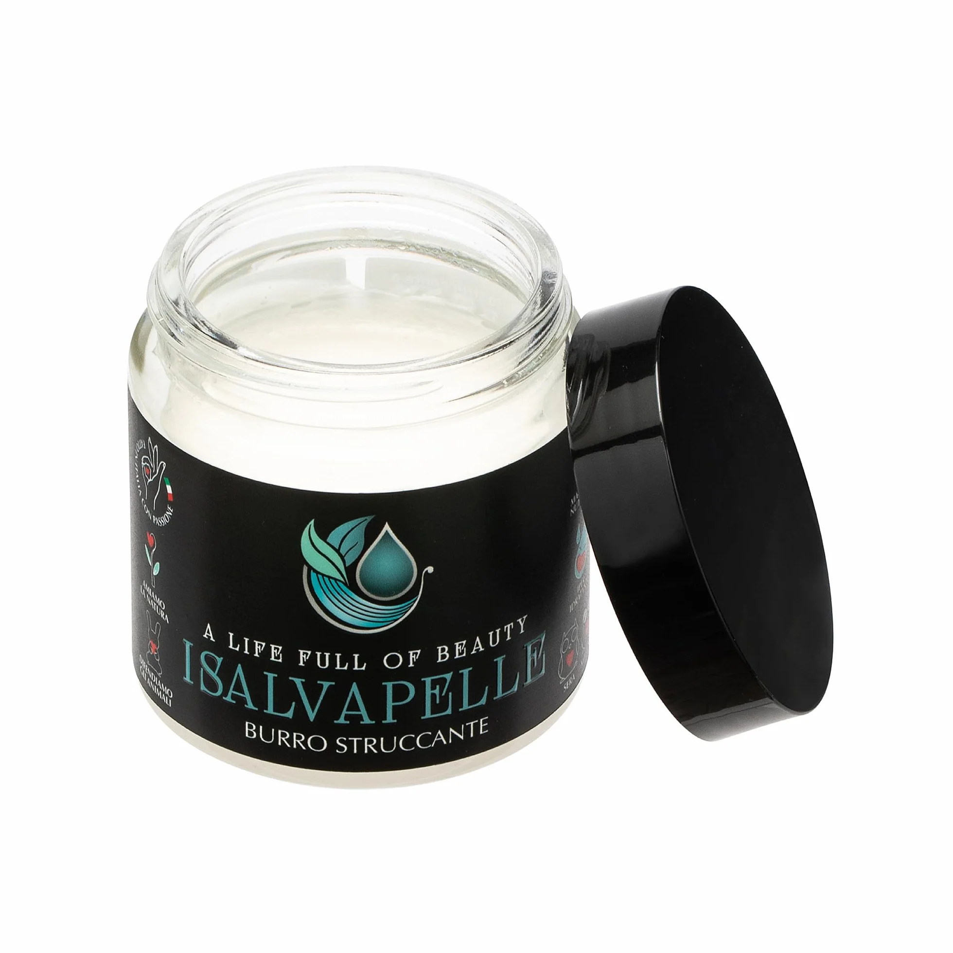 I Salvapelle Burro Struccante Viso e Occhi – Cleansing Balm 80 ml – Detergente Solido per Skincare Naturale Waterproof – Pulizia e Maschera Idratante 2 in 1 con Burro di Karité per Pelle Sensibile