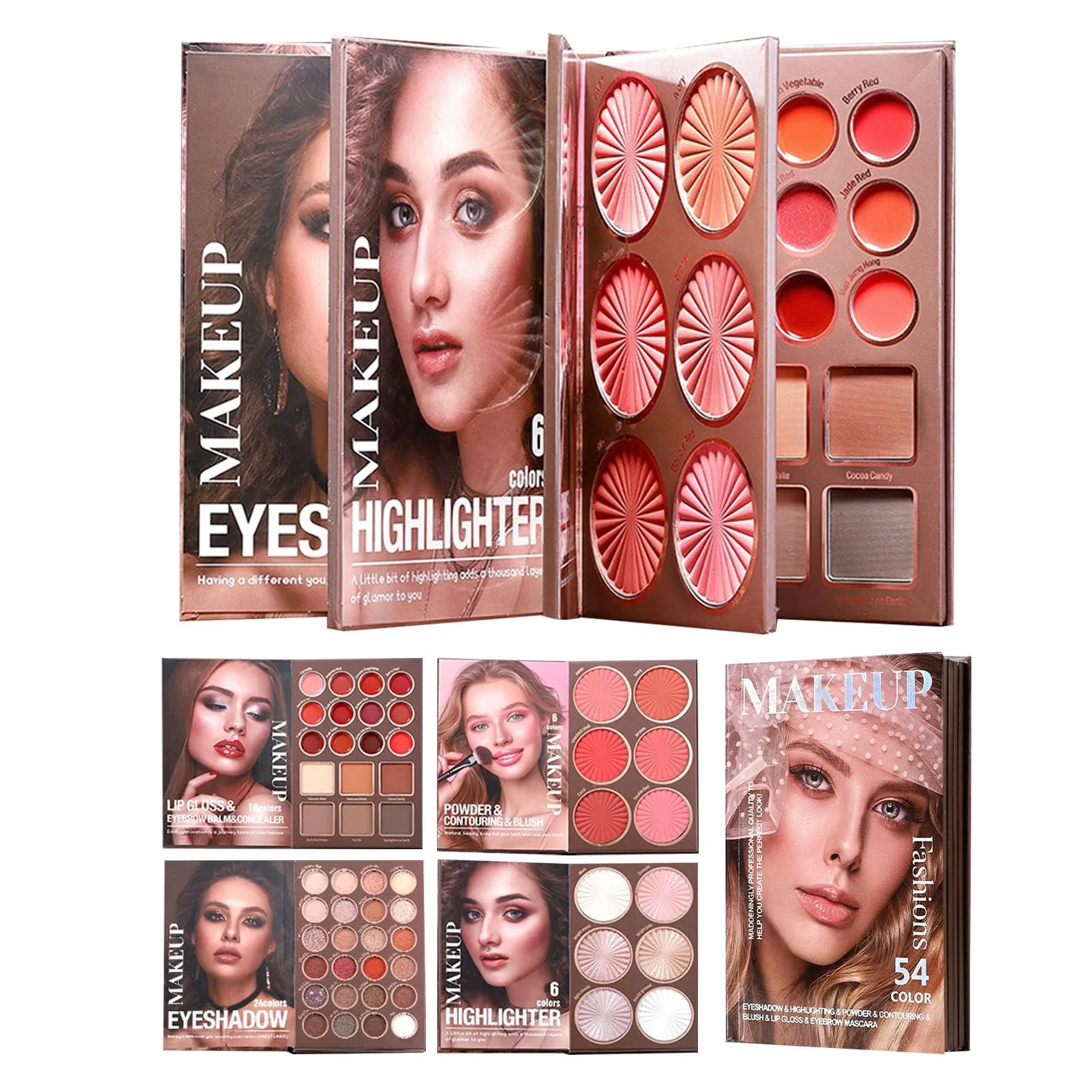 Palette Ombretti Di Bellezza Per Il Trucco Da Viaggio | Palette Trucco Compatta Pratica da Viaggio per Donne Ragazze e Adulti Adatto a Casa Appuntamenti Pendolari e Performance sul