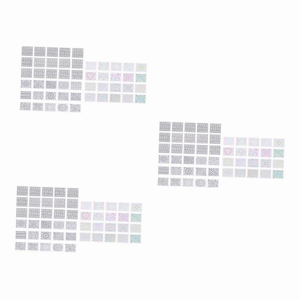 3 Set Stickers Per Nail Art Creativi Adesivi Per Unghie Decorazioni Manicure Per Donne E Ragazze Colorati 50 Pezzi*3