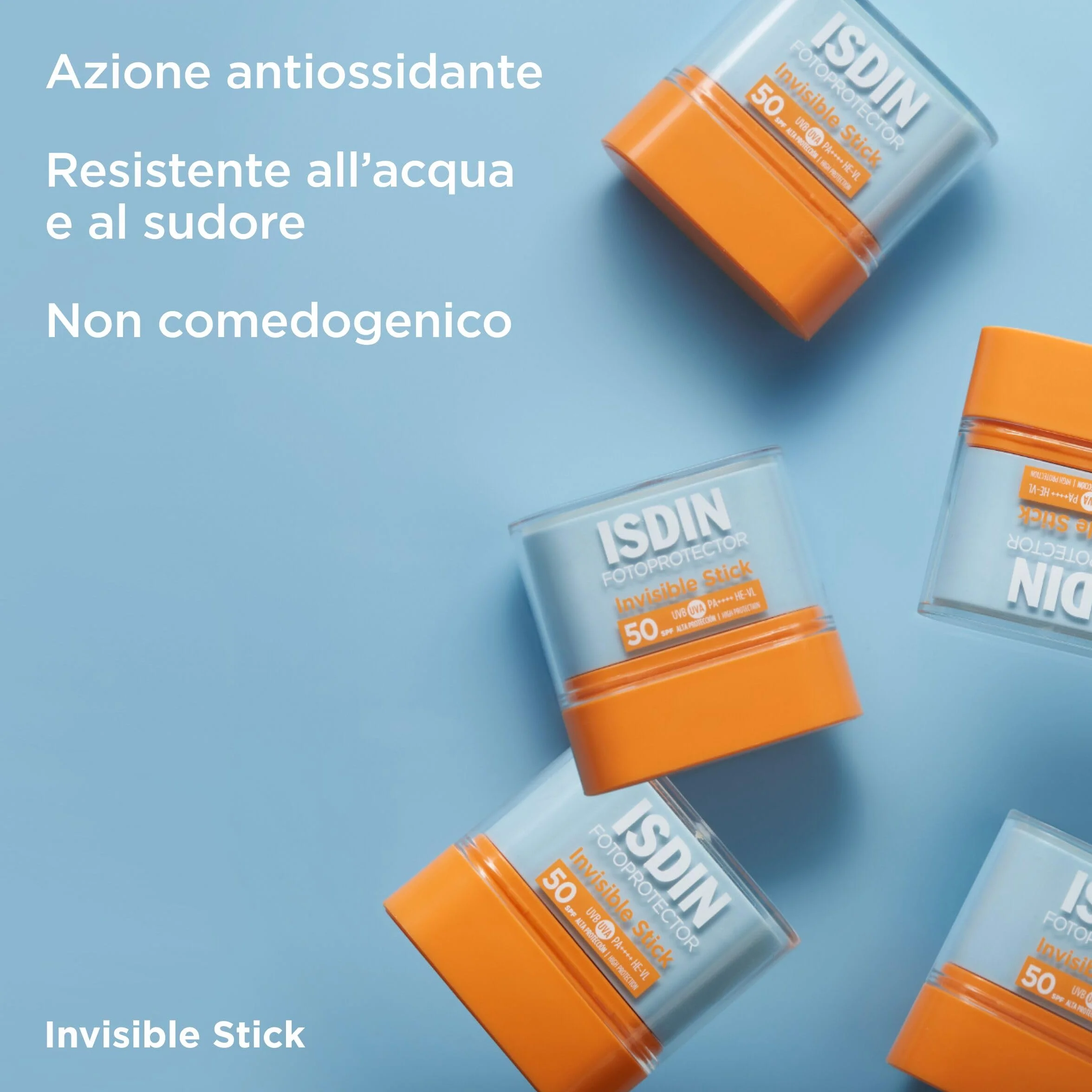 ISDIN Invisible Stick SPF 50 Crema Solare 10 g