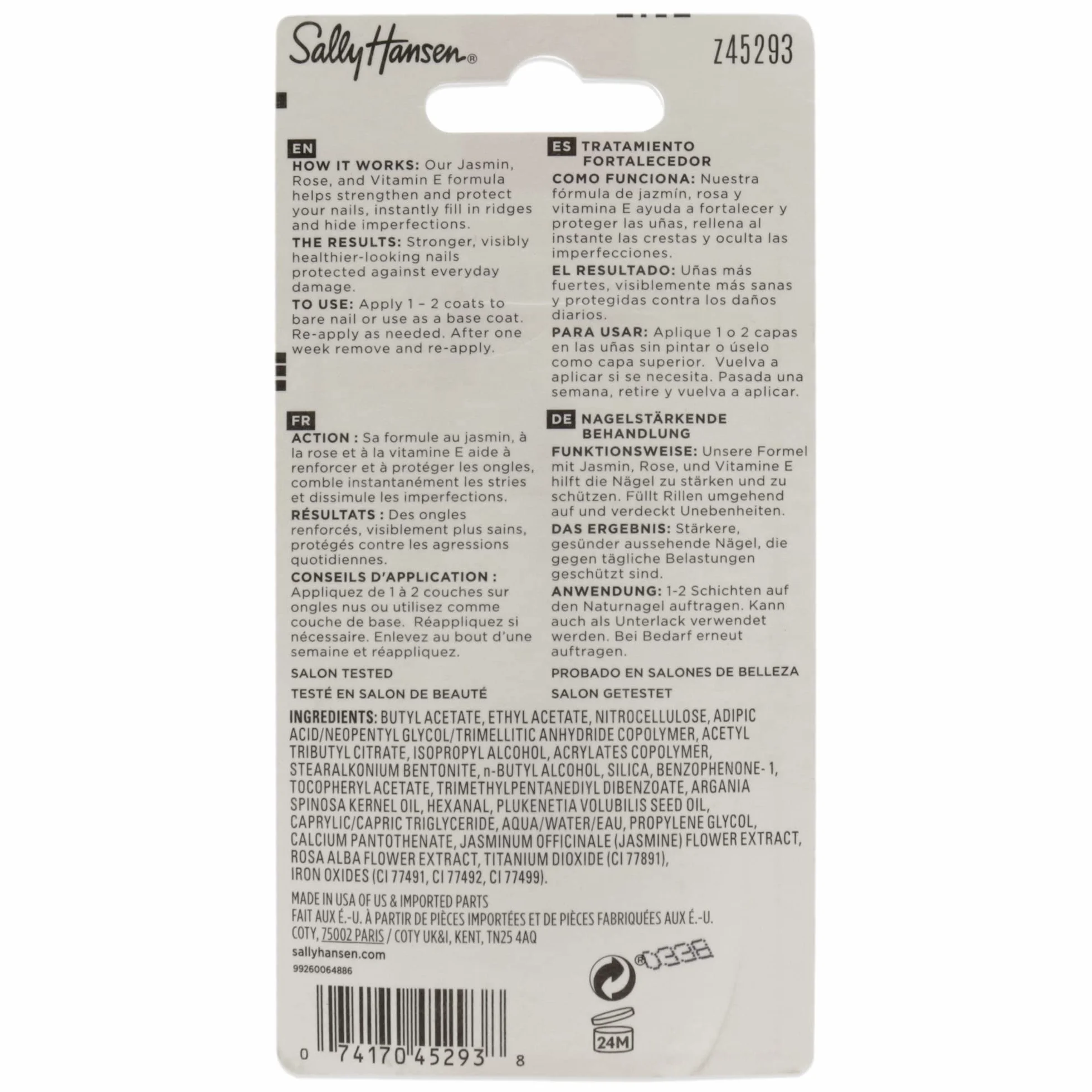 Sally Hansen Trattamento Rinforzante Intensivo Nail Rehab per Unghie Ultra Danneggiate, 10 ml
