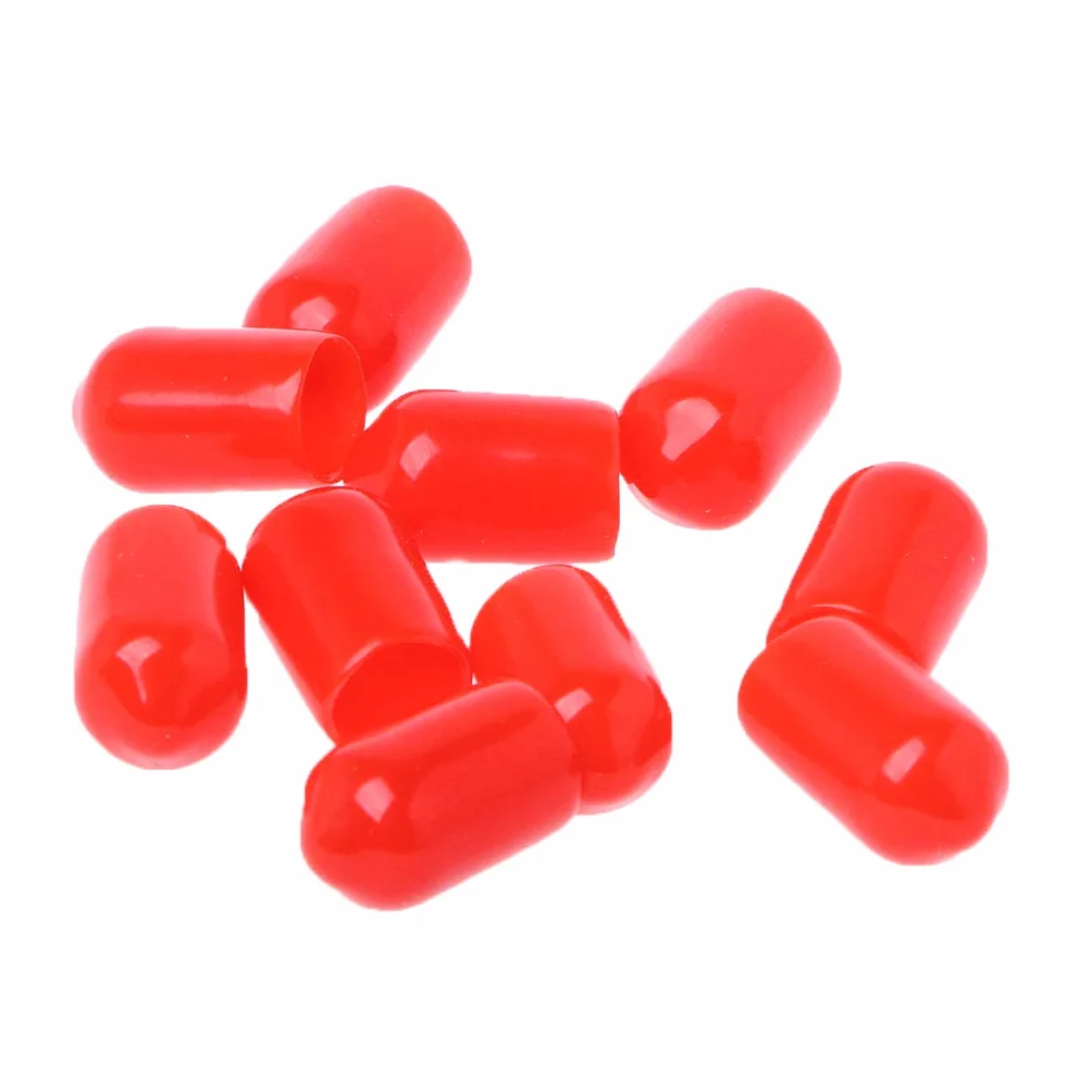 Coperture protettive in gomma rosse 6 mm per connettore SMA Adaptateur 100 pezzi
