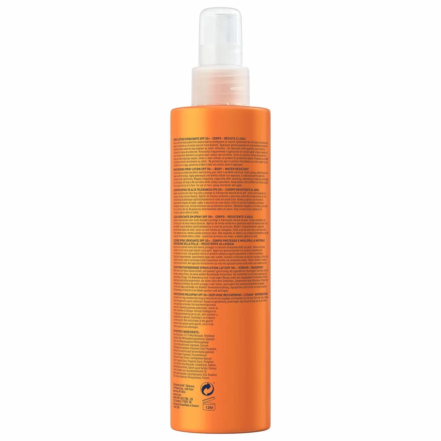 RoC Crema Solare Lozione Spray Idratante SPF 50 Alta Protezione 200 ml