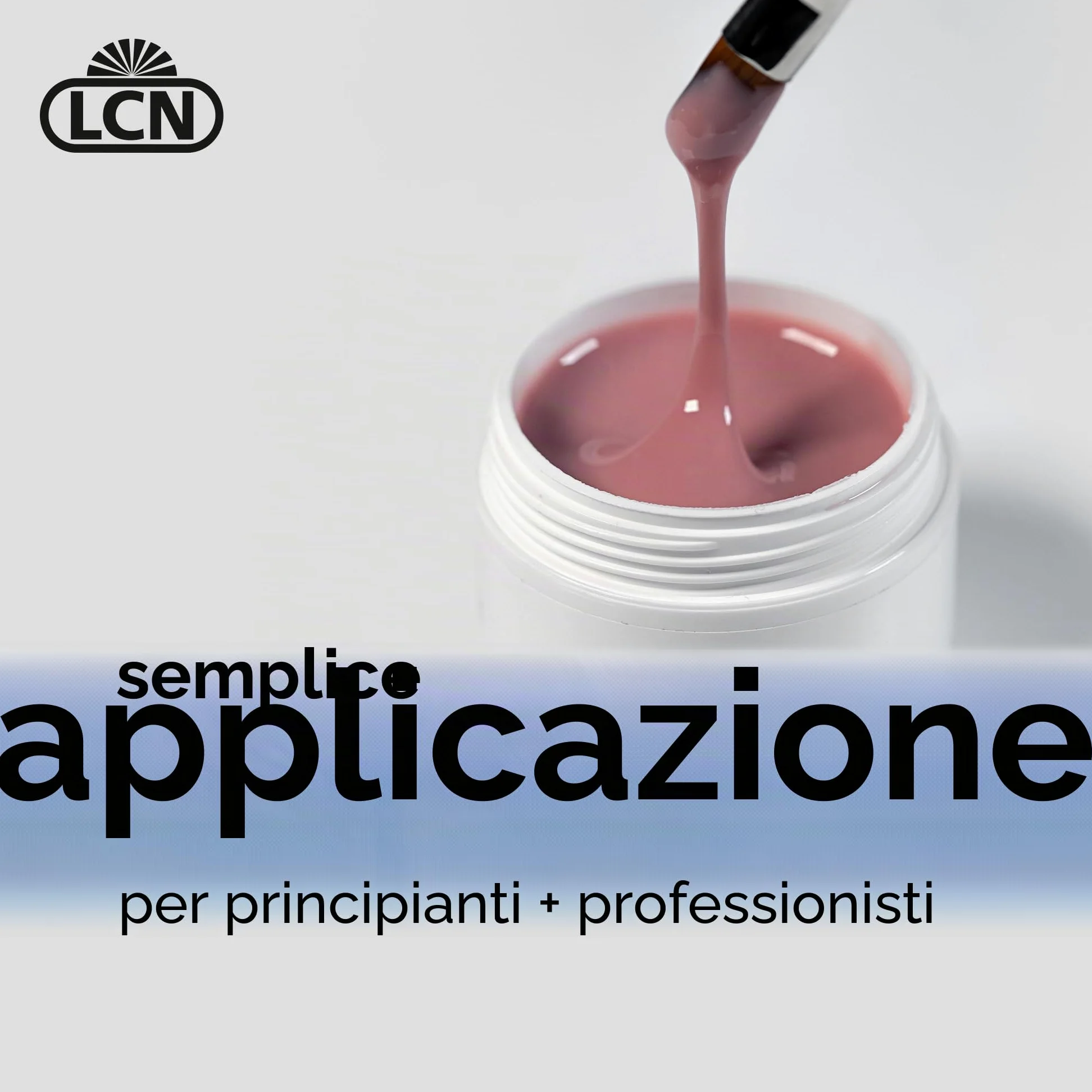 LCN Set di base in gel UV, set per nail art per principianti per unghie in gel, pacchetto completo per unghie perfette, con lampada LED UV, vegano, privo di acidi e HEMA