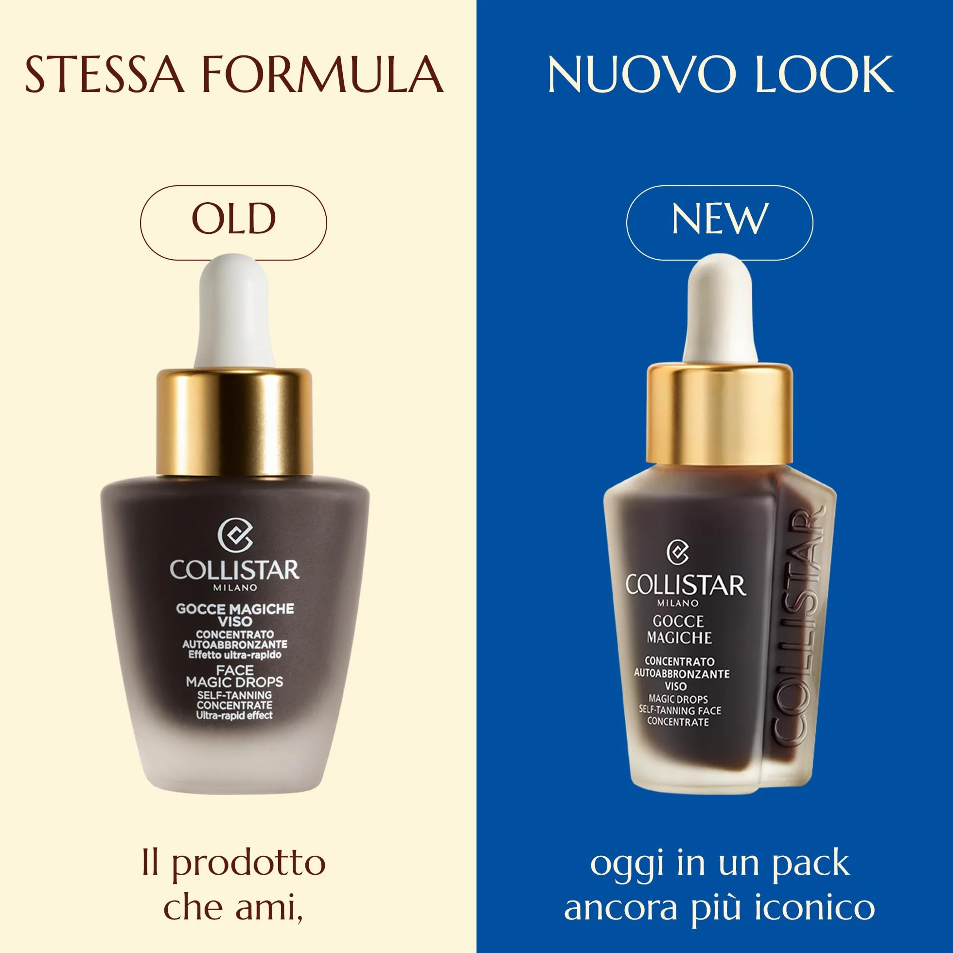 Collistar Gocce Magiche Viso Autoabbronzante Concentrato Meno di 1 h Siero Illuminante Abbronzatura Intensa Naturale Antimacchia Idratante Antiage Vitamina E 30 ml