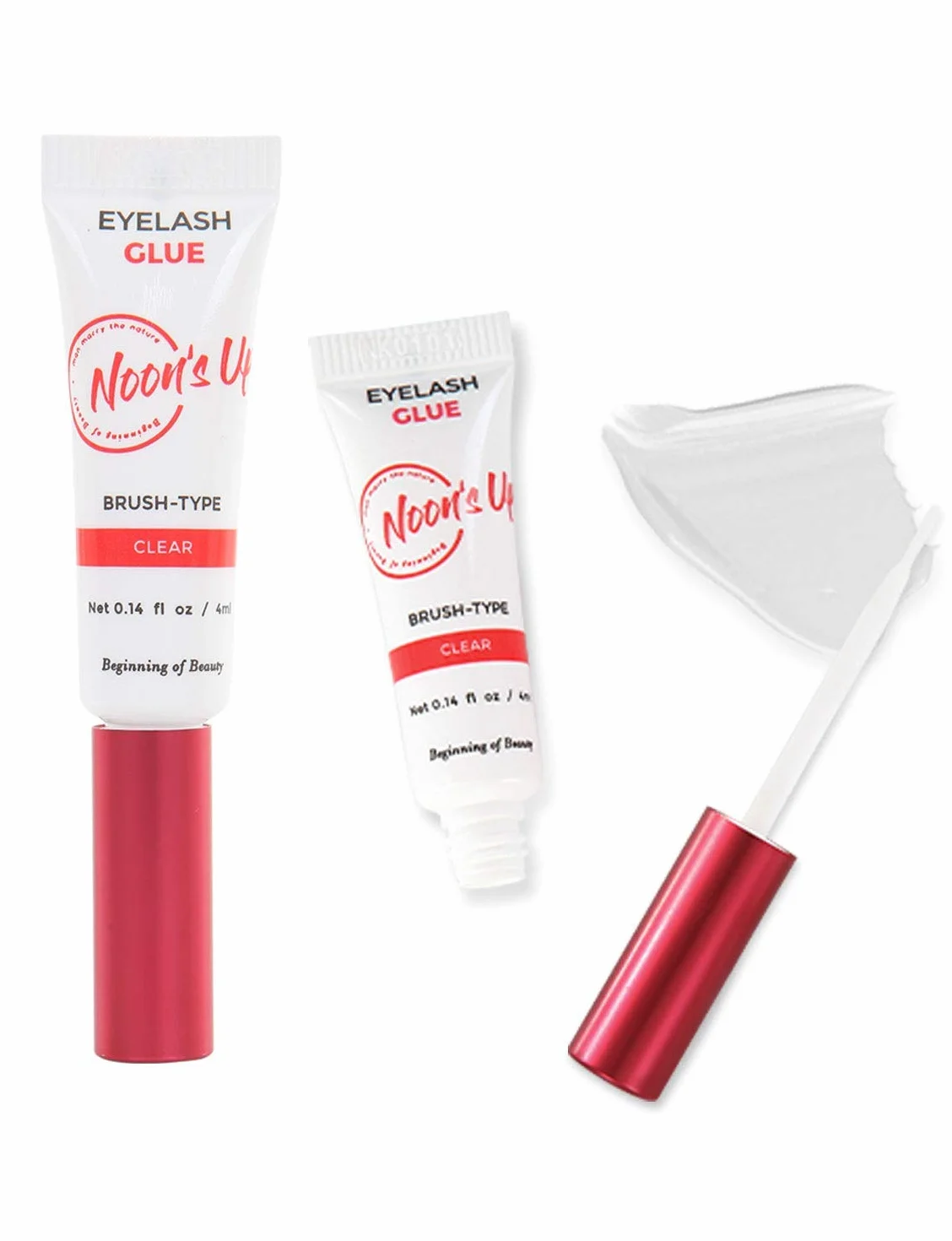 NOON'S UP Colla per Ciglia Finte senza Formaldeide 4ml Trasparente