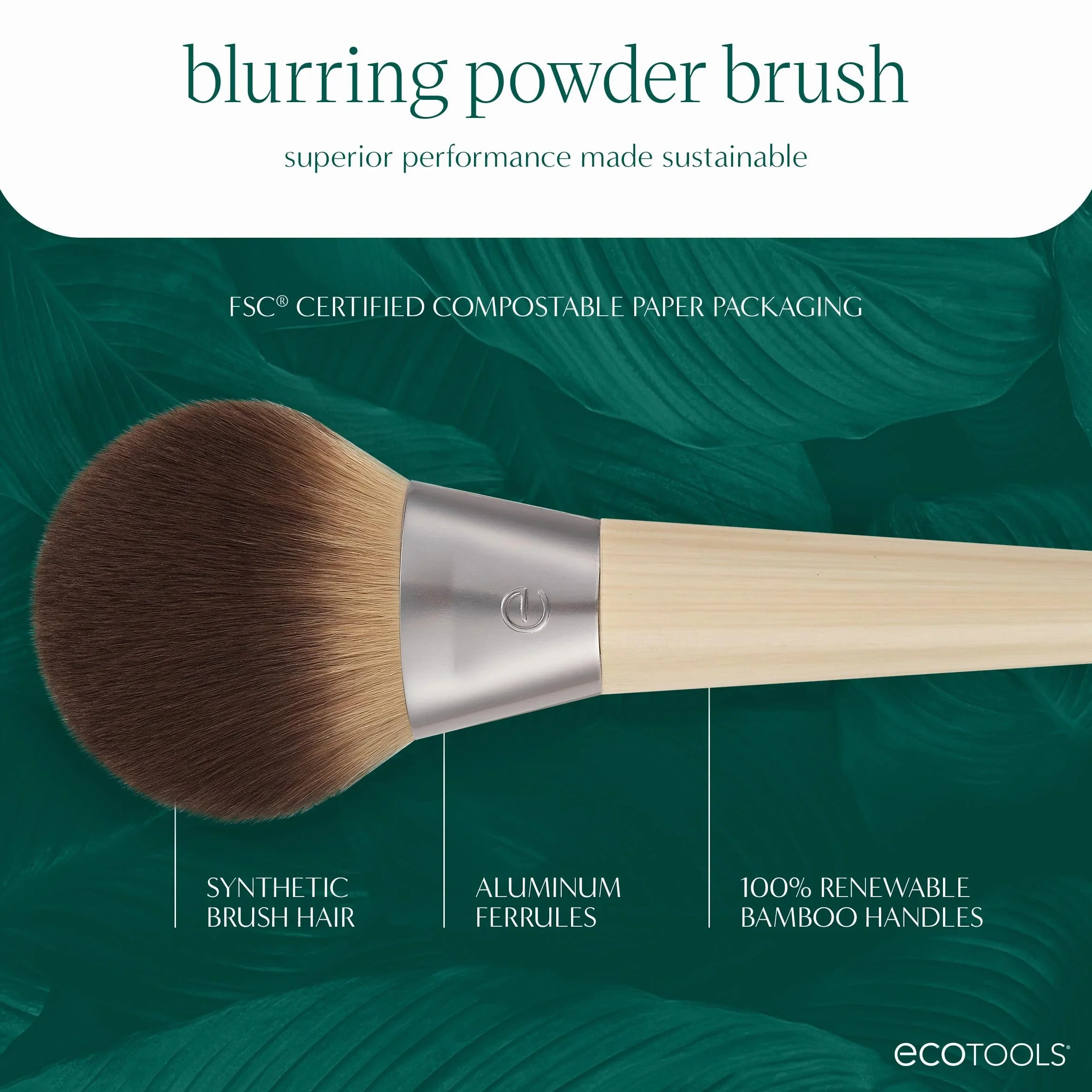EcoTools Blurring Powder Makeup Brush, 1 Count