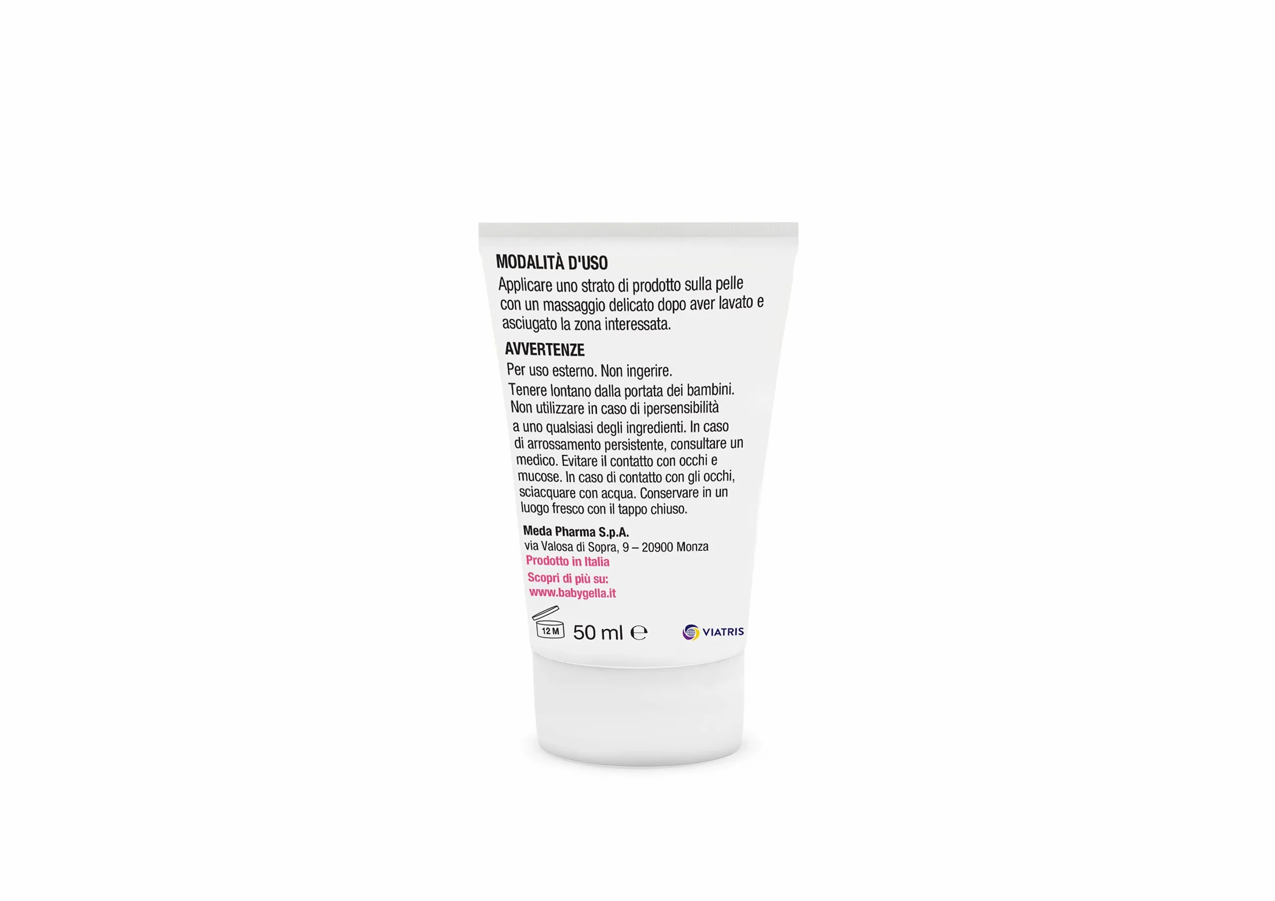 Babygella Crema Protettiva, Crema Viso Neonato con Burro di Karité e Olio di Crusca di Riso, Azione Protettiva e Nutriente, Confezione da 50 ml