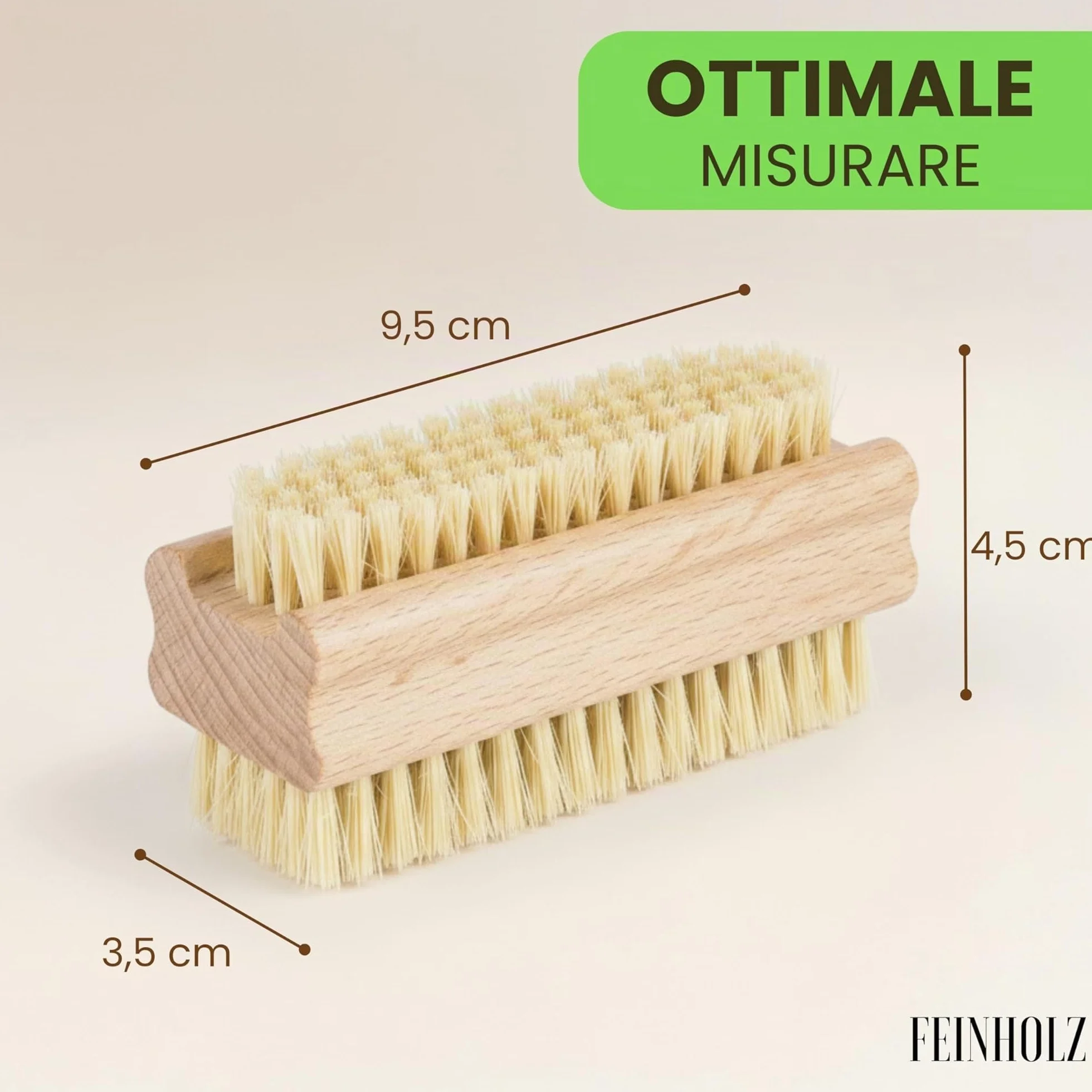 Spazzole per unghie mani 3 pezzi igiene pulizia manicure