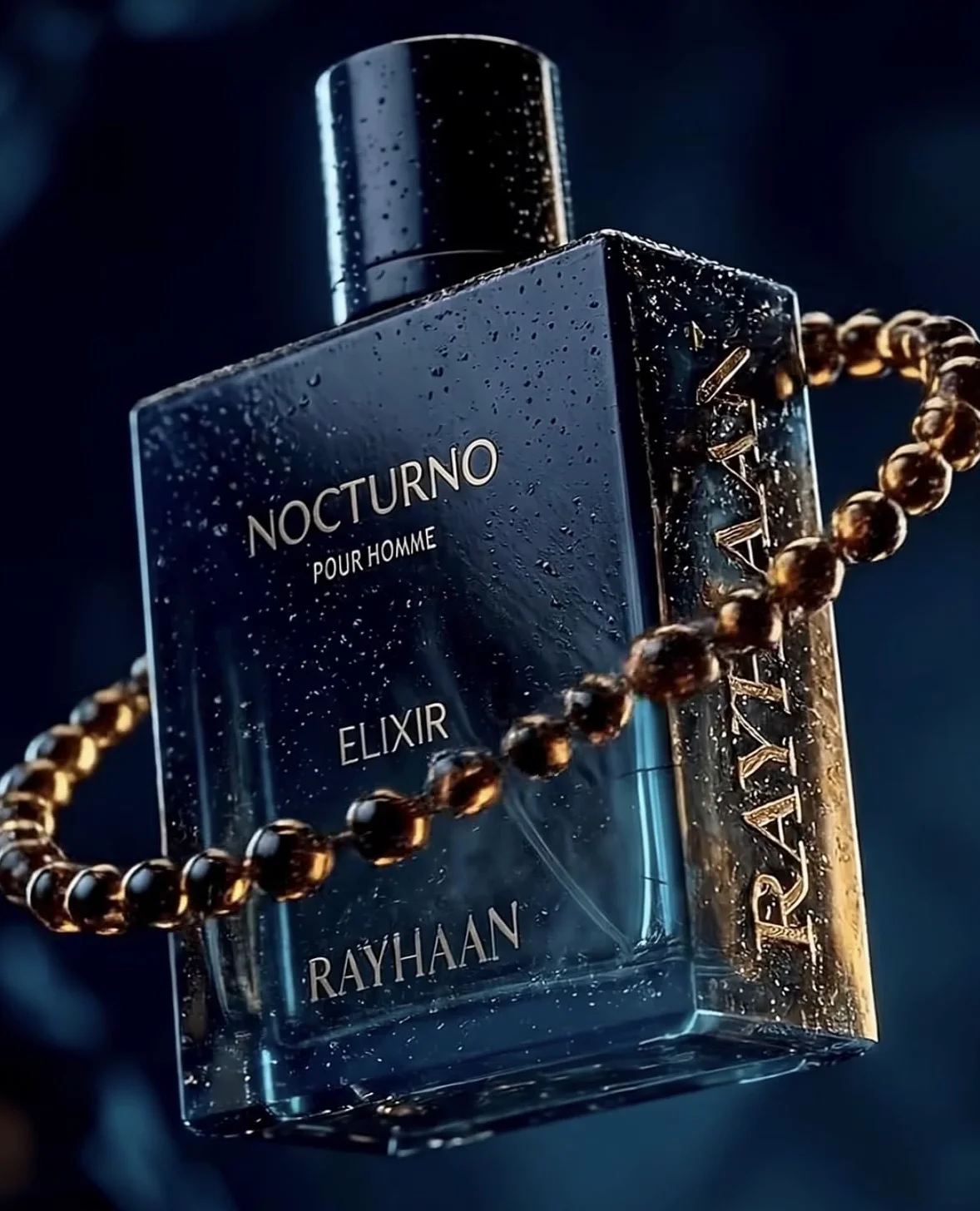Rayhaan Nocturno Elixir Pour Homme Eau de Parfum Uomo - Legno Ambra Fragranza 100 ml