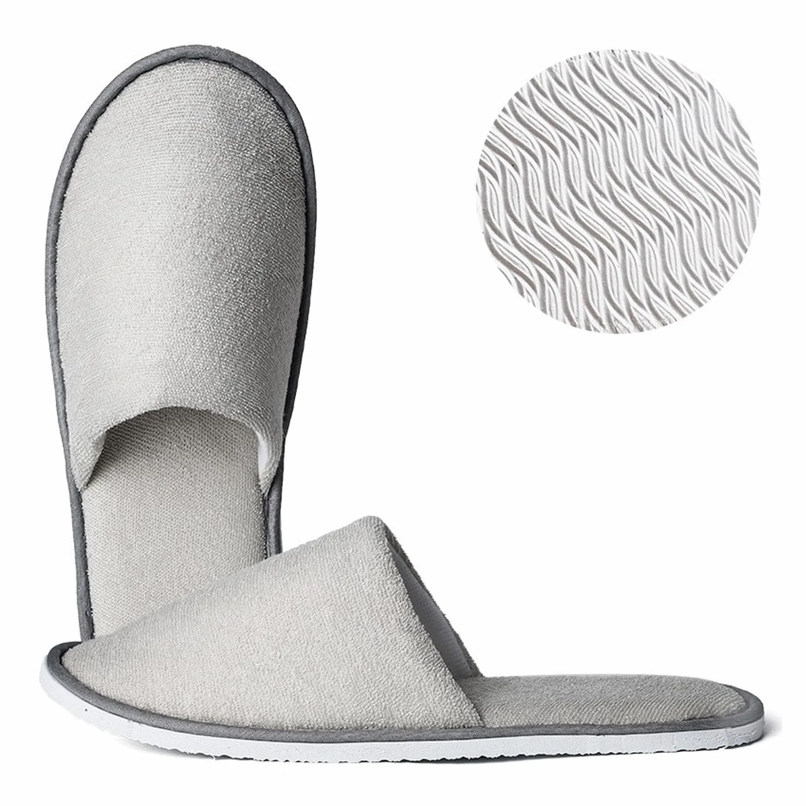Pantofole hotel, Non Monouso pantofole ospiti lavabili Riutilizzabile ciabatte ospiti ciabatte da viaggio Anti-Slip pantofole