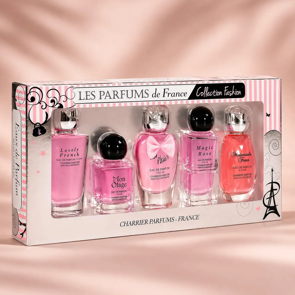 Charrier Parfums "collezione Fashion" Cofanetto di 5 Eau de Parfum in miniatura, 49,7 ml