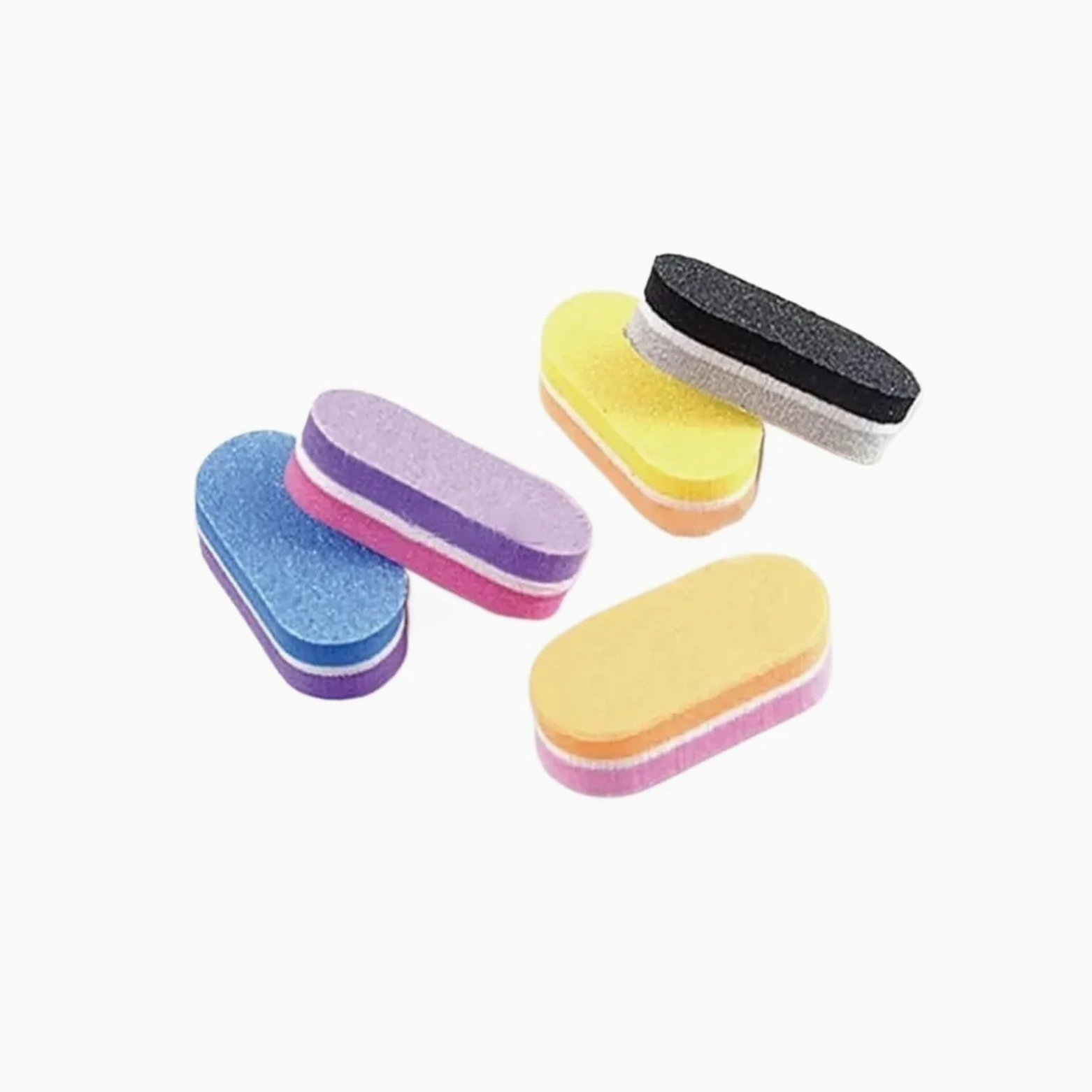 Buffer Unghie Tampone for unghie per Unghie | Lima in spugna con blocchi di colore misto 100/180 da 500 pezzi