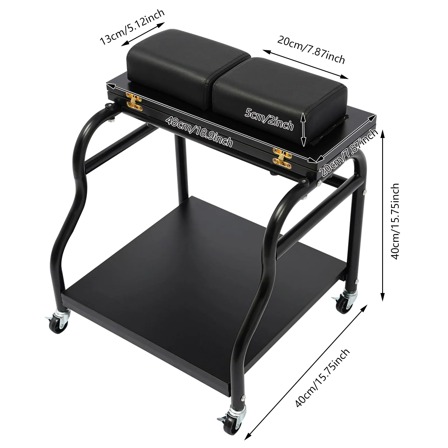 Carrello da Parrucchiere BZYFJB Pediluvio per Manicure e Massaggio Salone Portatile con 4 Ruote e poggiapiedi Dispositivo Professionale per la Cura dei Piedi per saloni di Bellezza