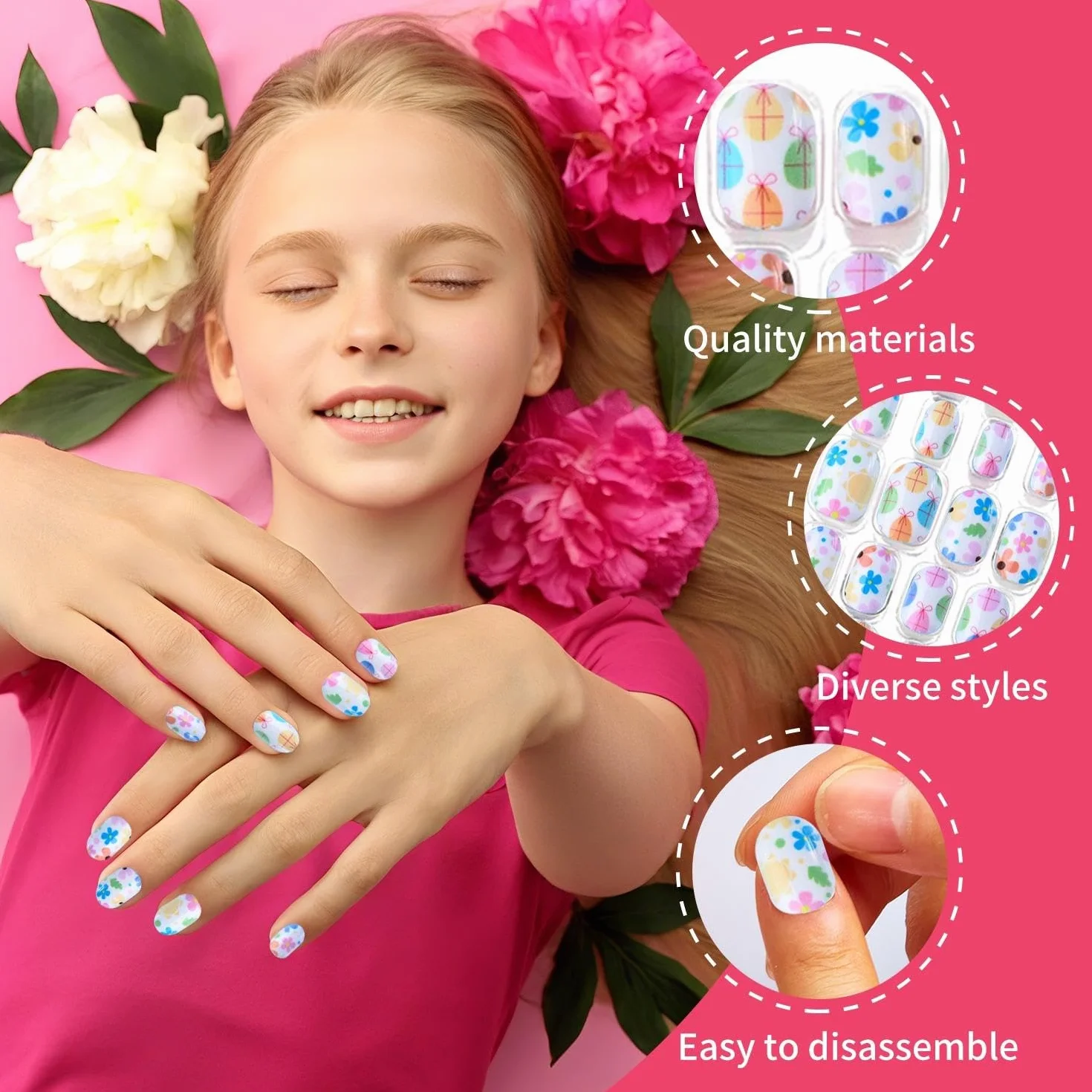 192 Punti Artistici Malati Per Bambini, Modello Di Cartoni Animati -Design, Fai -Da -Te -Nagen -Accessoires, Decorazione Di Unghie Carini (Con Adesivi Adesivi, Unghie -Be -Strie).