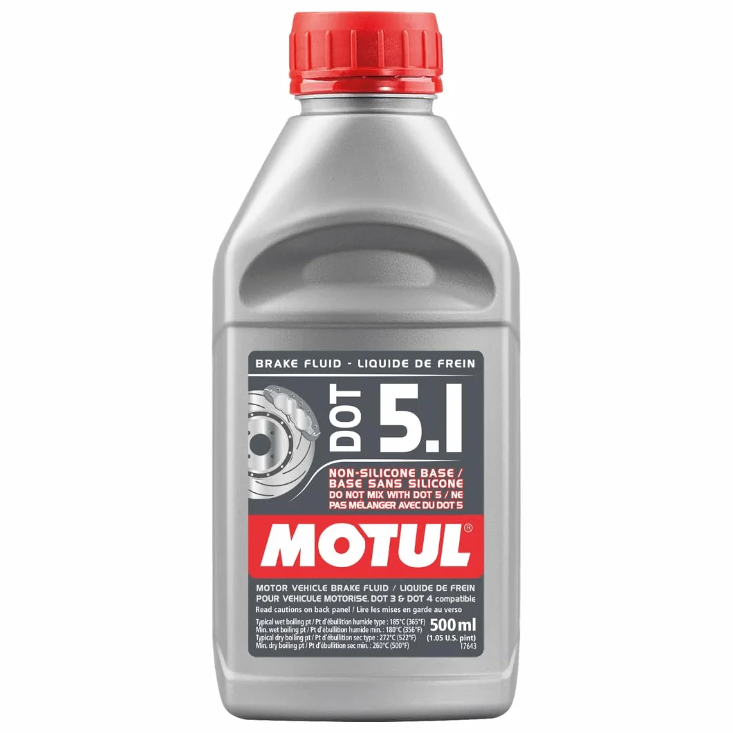 Motul 100951 Brake Fluid DOT 5.1 Non-Silicone 1/2 Liter