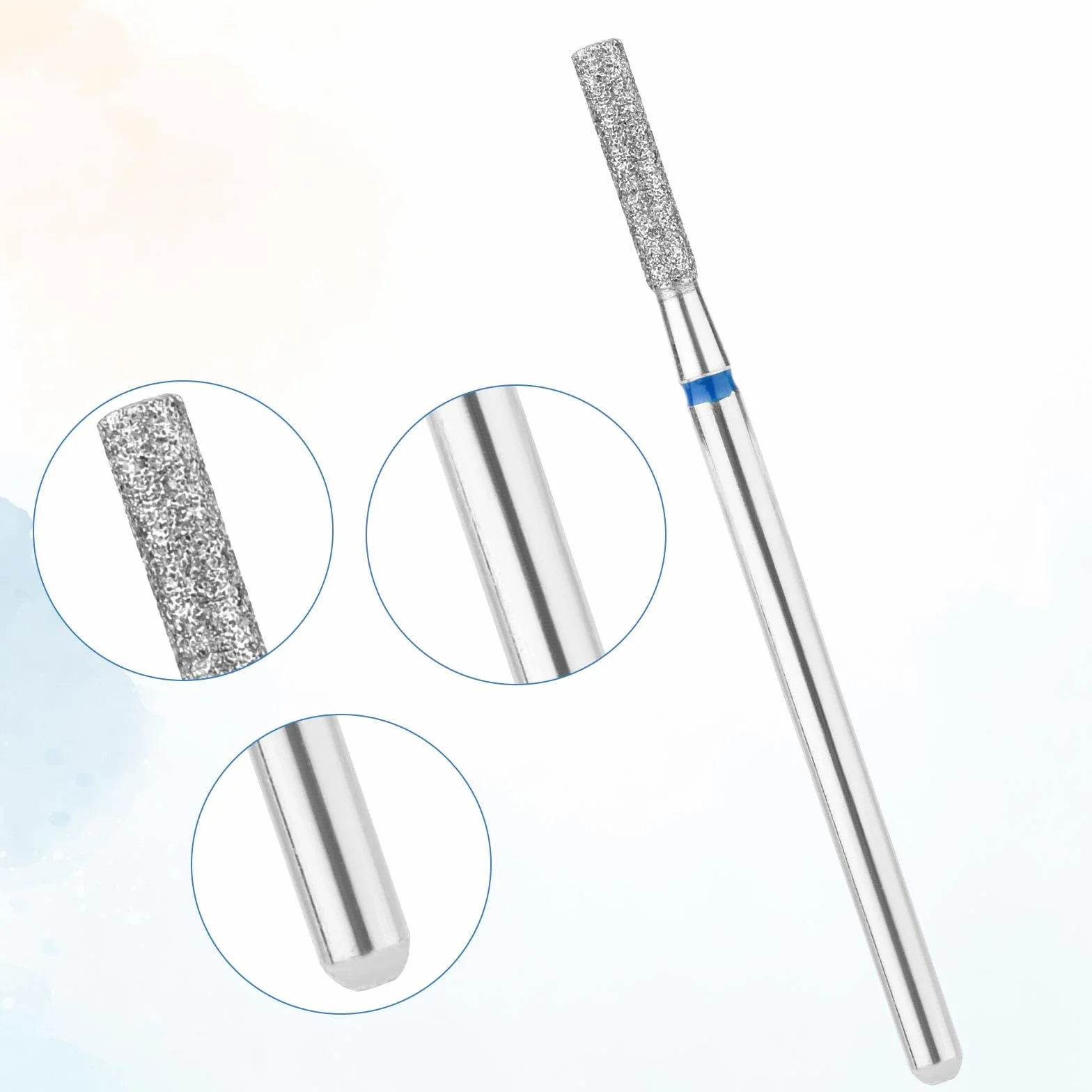 Punte Fresa Unghie 2,1mm Barile per Trapano Pulizia Cuticole Rimozione Strumento Salone