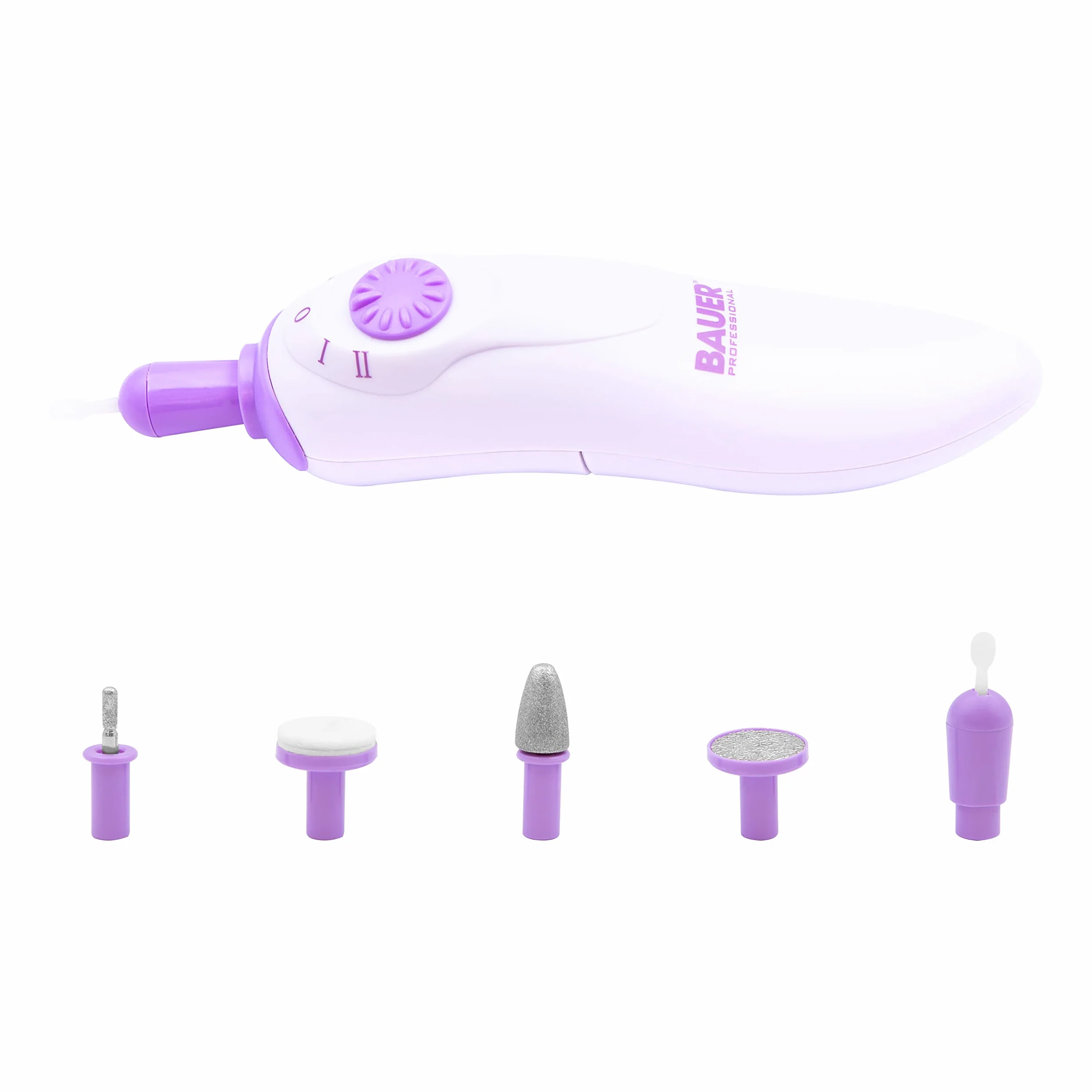 Bauer Professional 38700 zestaw do manicure i pedicure 5 akcesoriów bateria