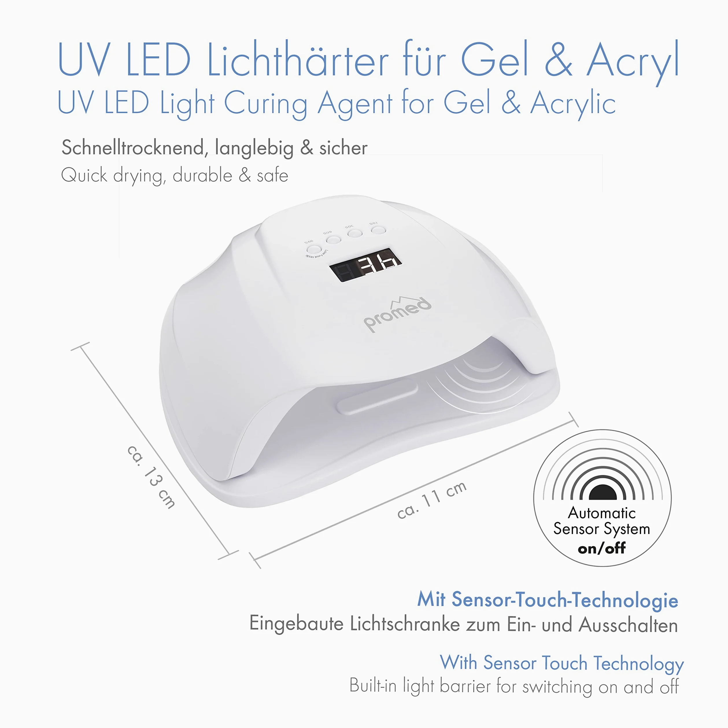 Promed UV-LED UVL-54 tutto nel dispositivo di polimerizzazione della lampada