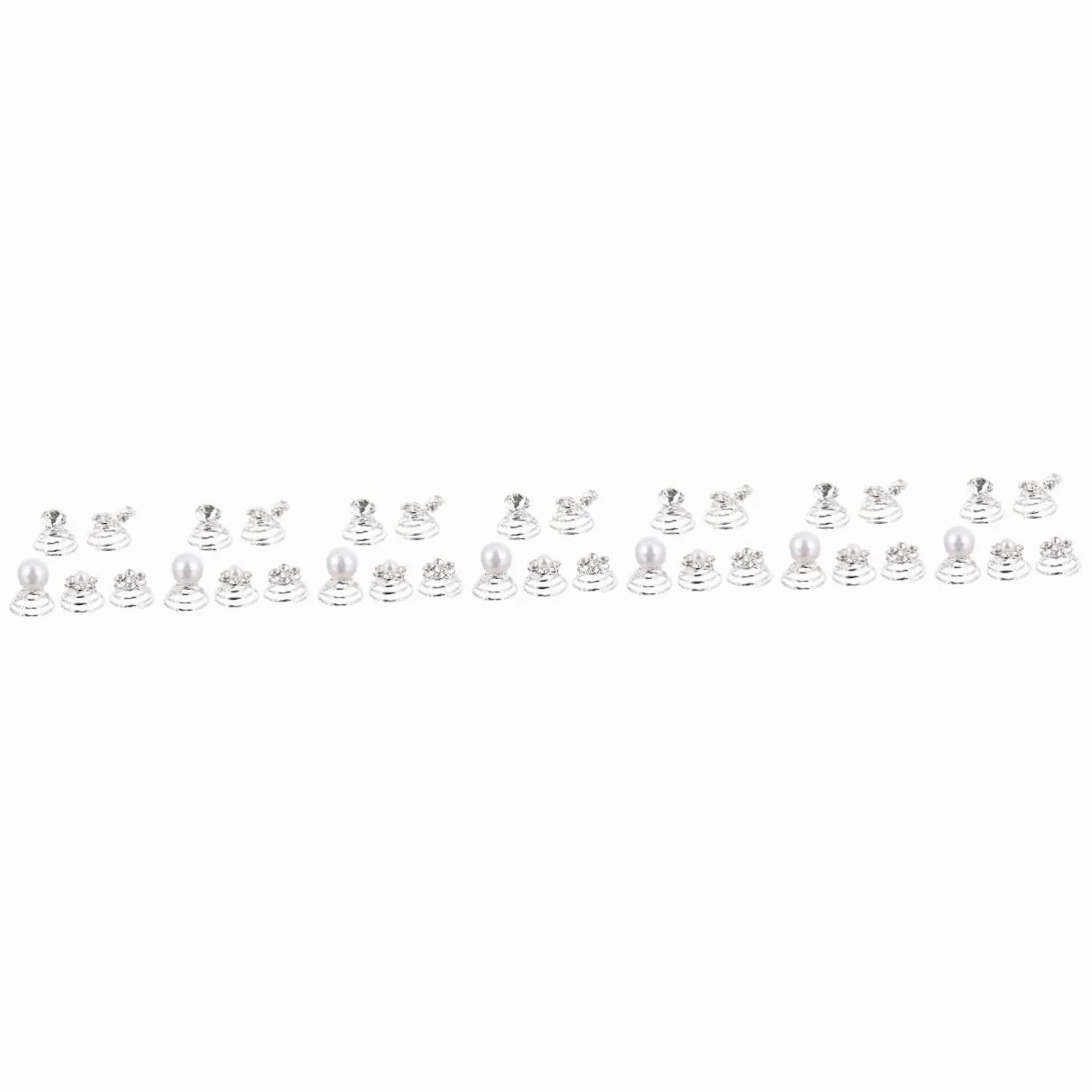 VICASKY 420 Pezzi Fermagli Spirale con e Clip Eleganti per Sposa e Damigelle Accessori Matrimonio Raffinati per Acconciature Raffinate