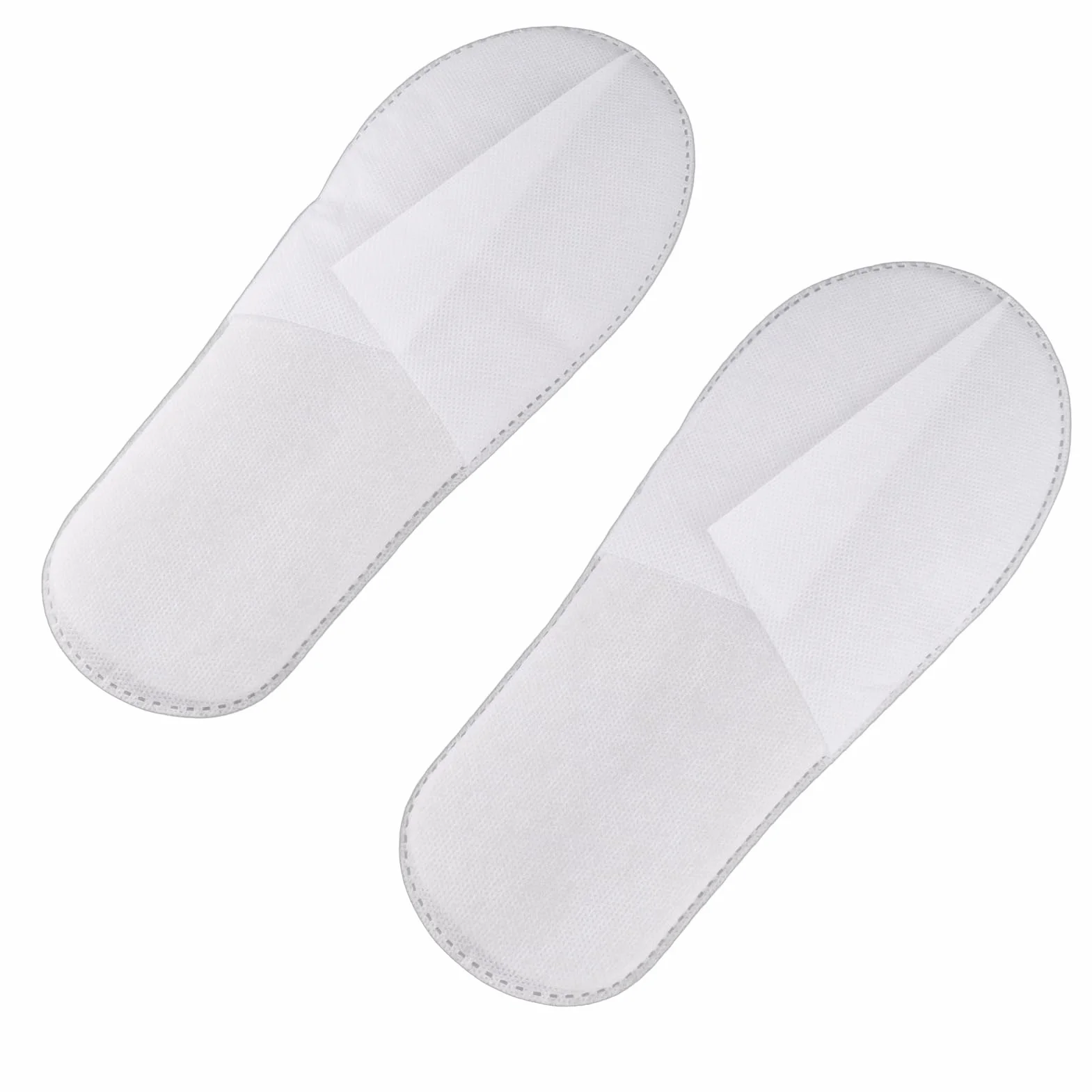 HEEPDD 50 Paia Pantofole Usa E Getta, Pantofole da Interno per Hotel Pantofole per Ospiti di Nozze Confezione di Pantofole per Donne Uomini Home Spa Hotel (Lavagna bianca in tessuto non