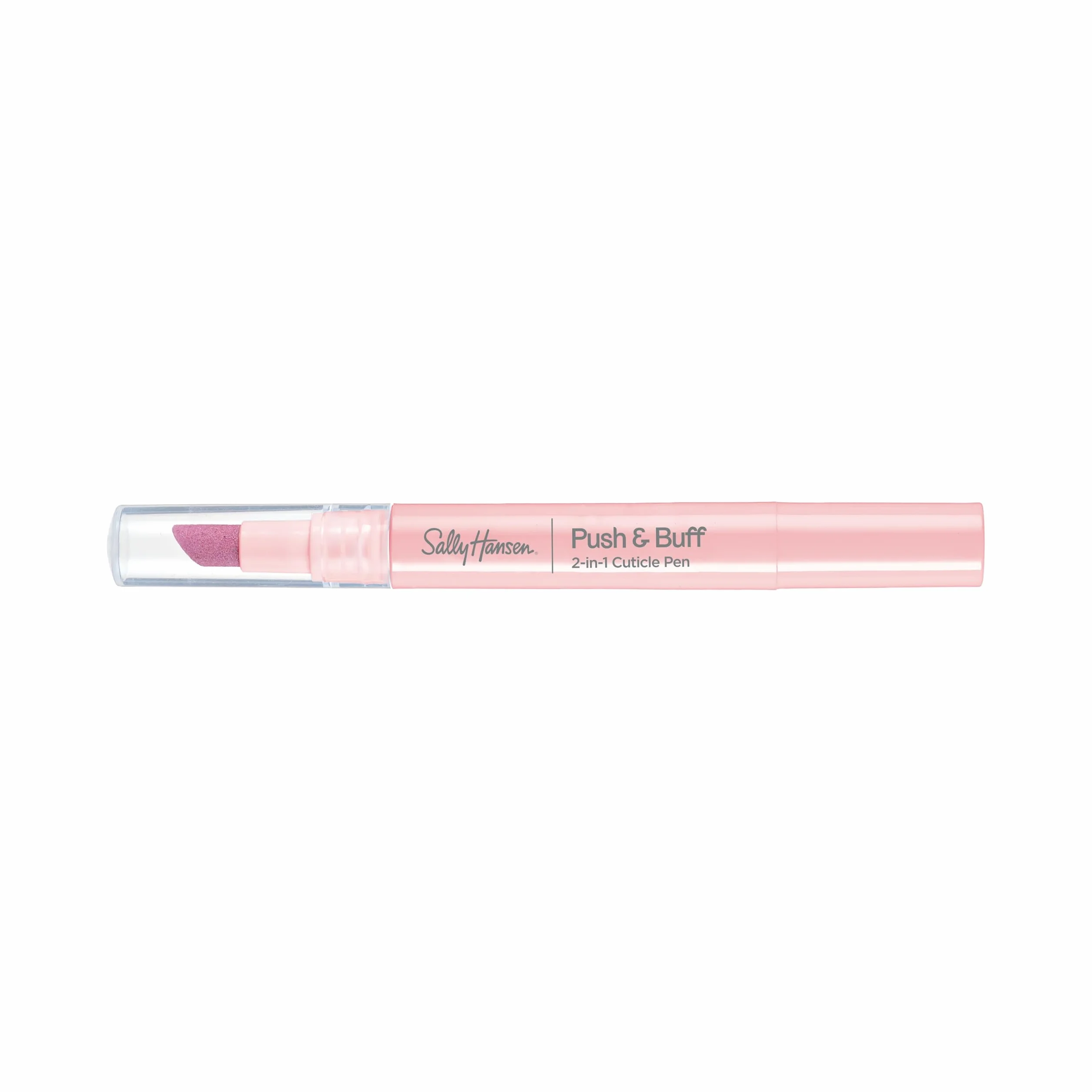 Sally Hansen Push & Buff 2-In-1 Pen, Rimuovi-cuticole, preparazione per manicure