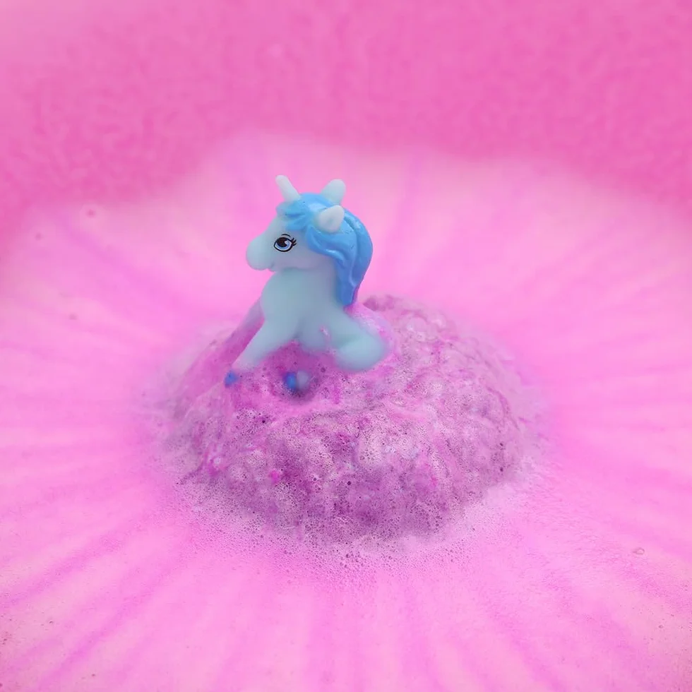 ZIMPLI Grandi Bombe da Bagno Unicorno a Sorpresa, 6 Giocattoli Inclusi, Set Regalo per Bambine