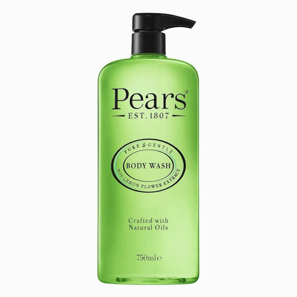 Pears Pure & Gentle Gel Doccia 750ml | Estratto di Fiori di Limone | Realizzato con Oli Naturali e Senza Sapone | Idratazione Nutriente ed Estratti Naturali