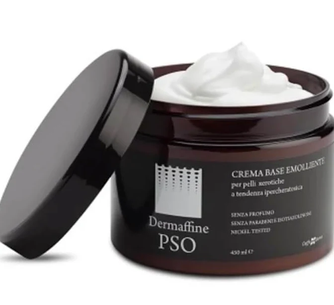 Dermaffine PSO Crema Base Emolliente, 450 ml, per Pelli Secche e Desquamate, Senza Profumo e Parabeni
