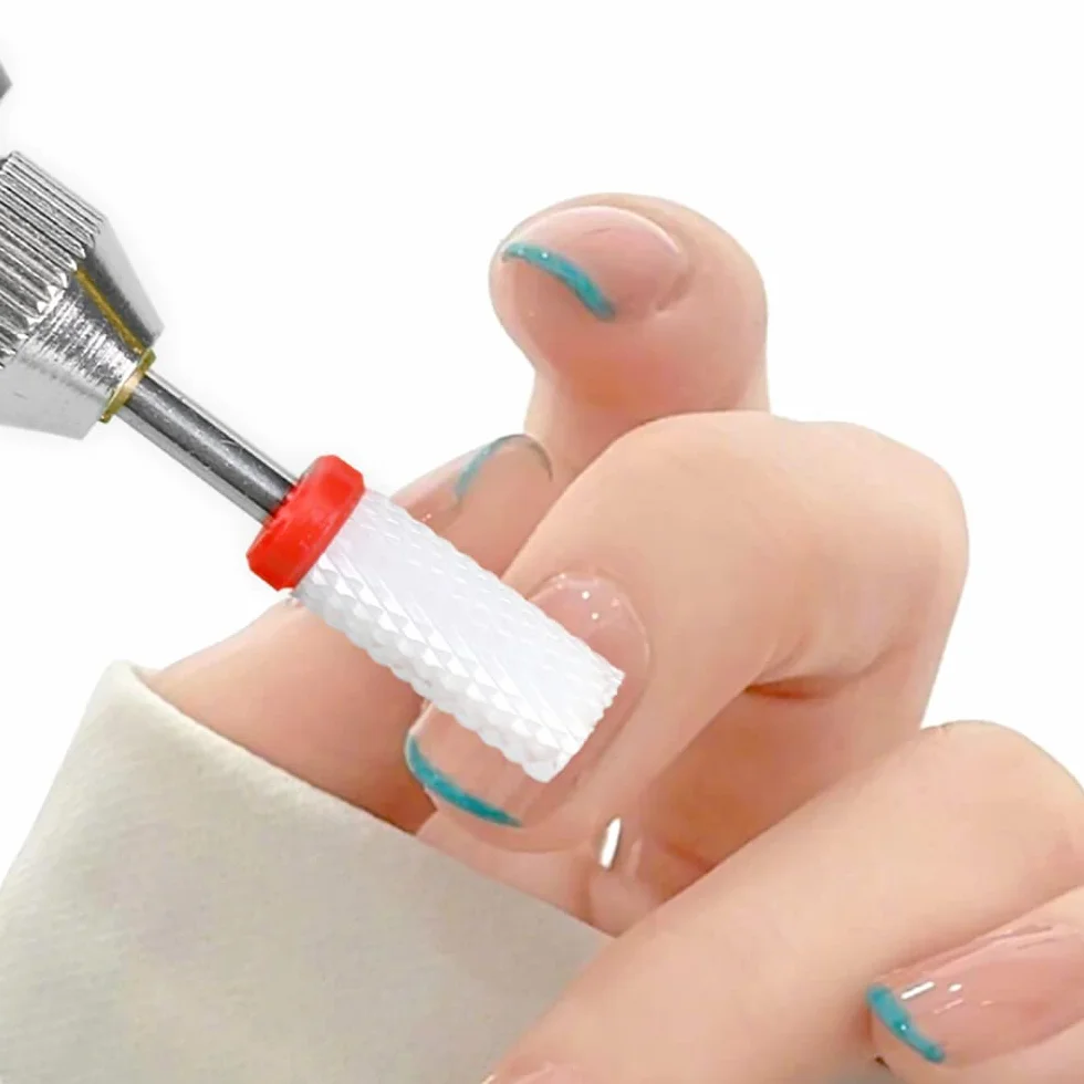 Punte Fresa Unghie Ceramica 7 pezzi Kit Punta da Trapano per Unghie Elettrica Professionale Strumenti Diamond Nail Drill