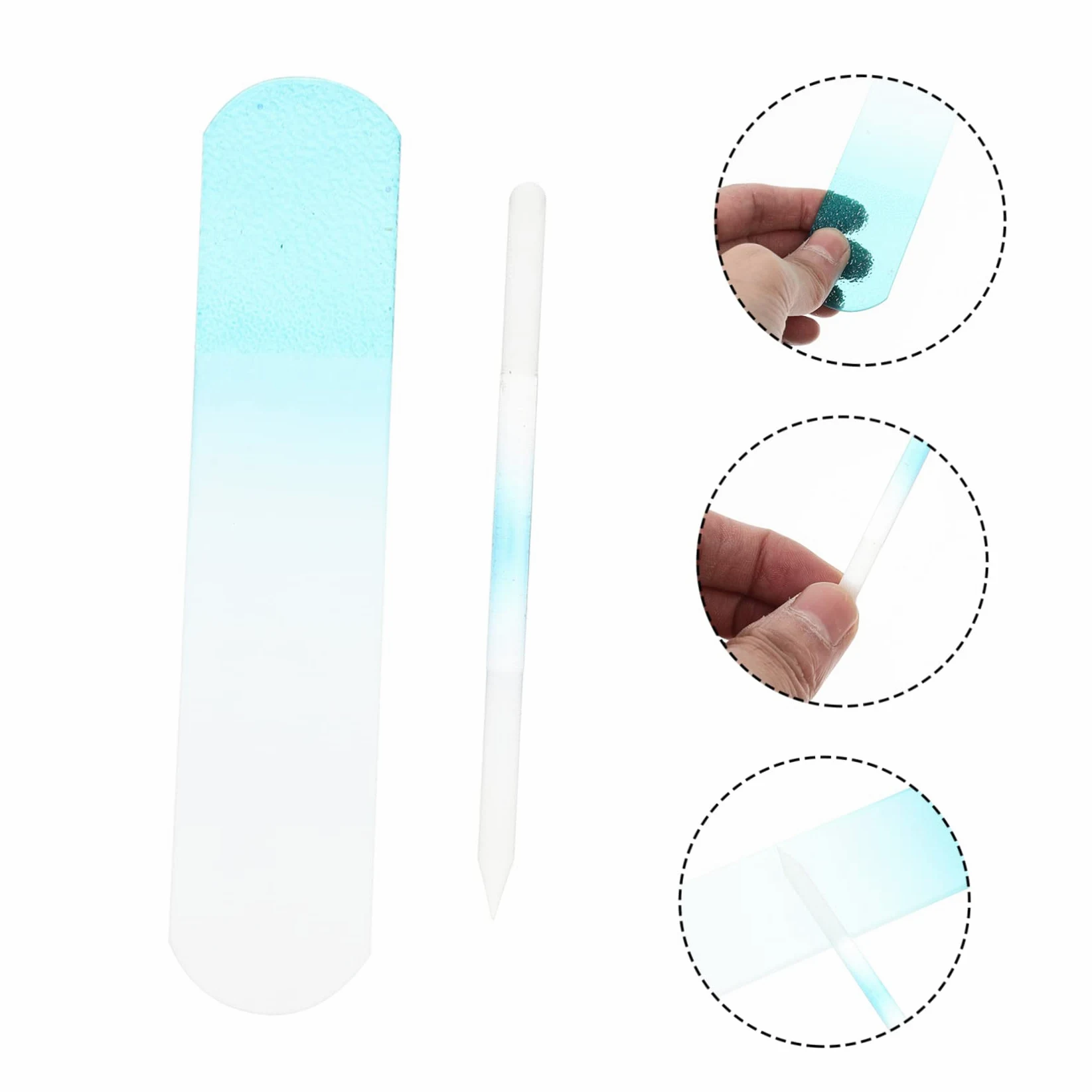 Set Di 3 Lime Per Unghie in Lime Per Unghie A Doppia Faccia Per Unghie Spesse Strumento Per Manicure Riutilizzabile Per Donne E Ragazze 2 Pezzi * 3