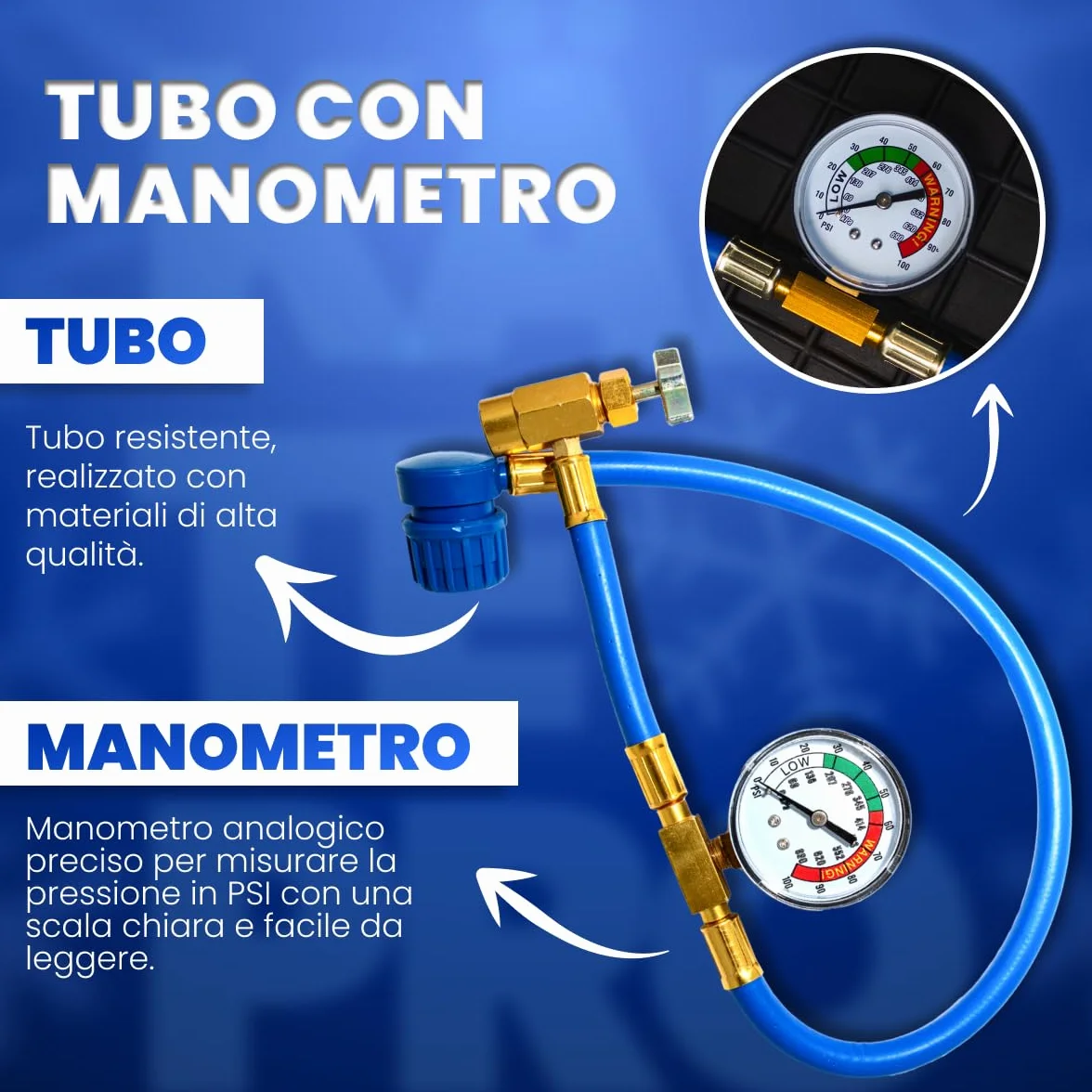 Kit Ricarica Clima Auto R134a 2-in-1 Gas Refrigerante con Olio Lubrificante 755g 1995-2016