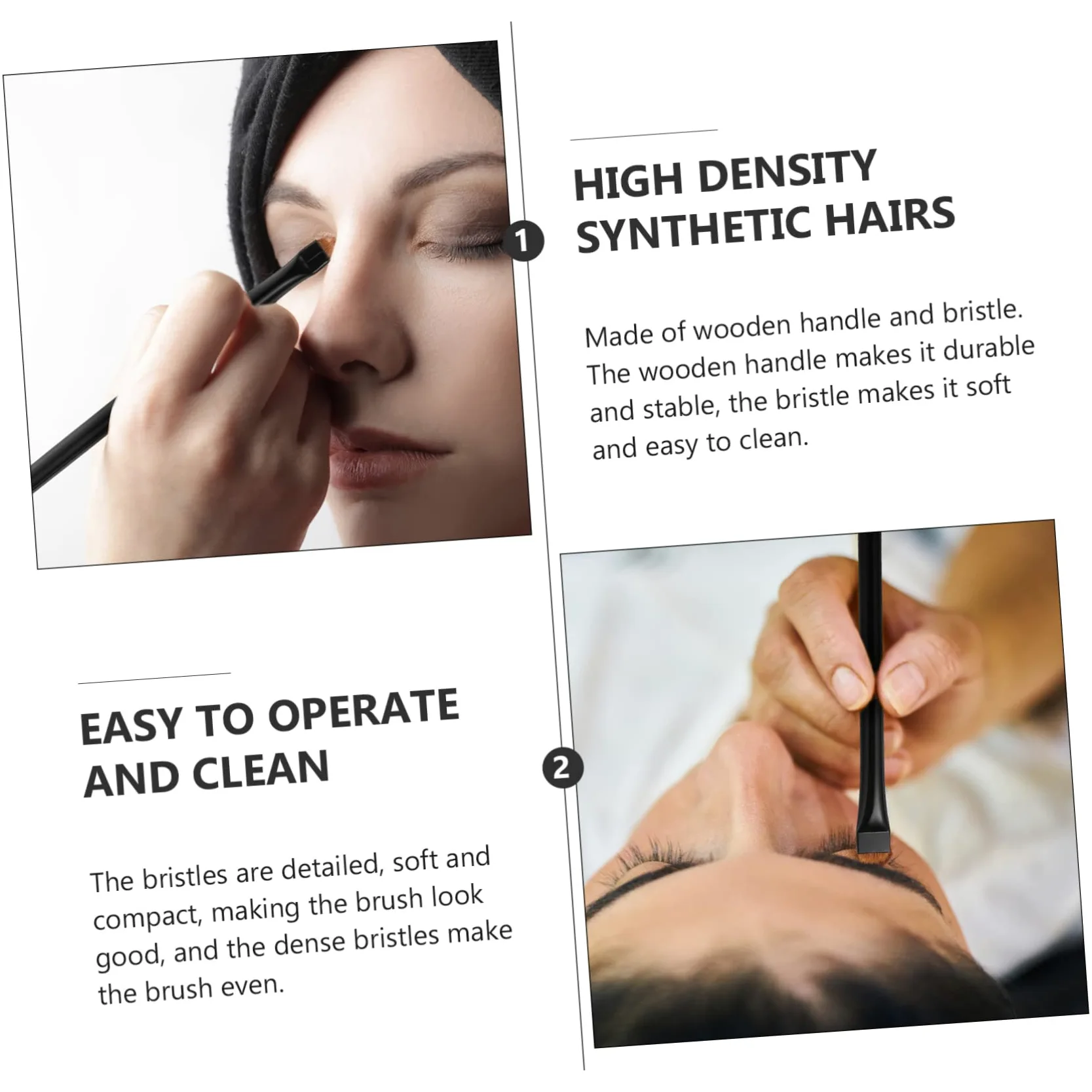 DOITOOL 12pezzi Pennelli Per Eyeliner Pennelli Per Trucco Occhi Professionali Per Applicazione Facile e Precisa Per Makeup Artist e Appassionati Di Bellezza