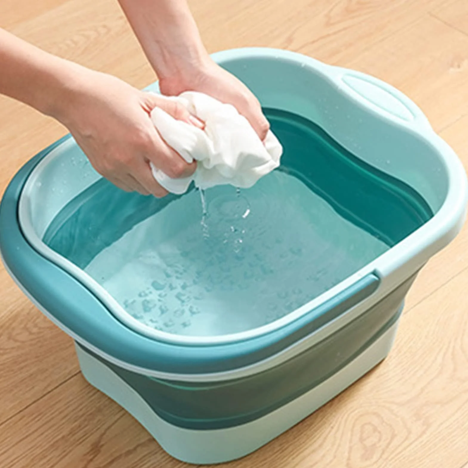 Vasca pieghevole per pediluvio Tub Basin Tools - Pediluvio pieghevole per alleviare lo stress, secchio pieghevole, grande secchio per vasca da bagno, pediluvio pieghevole