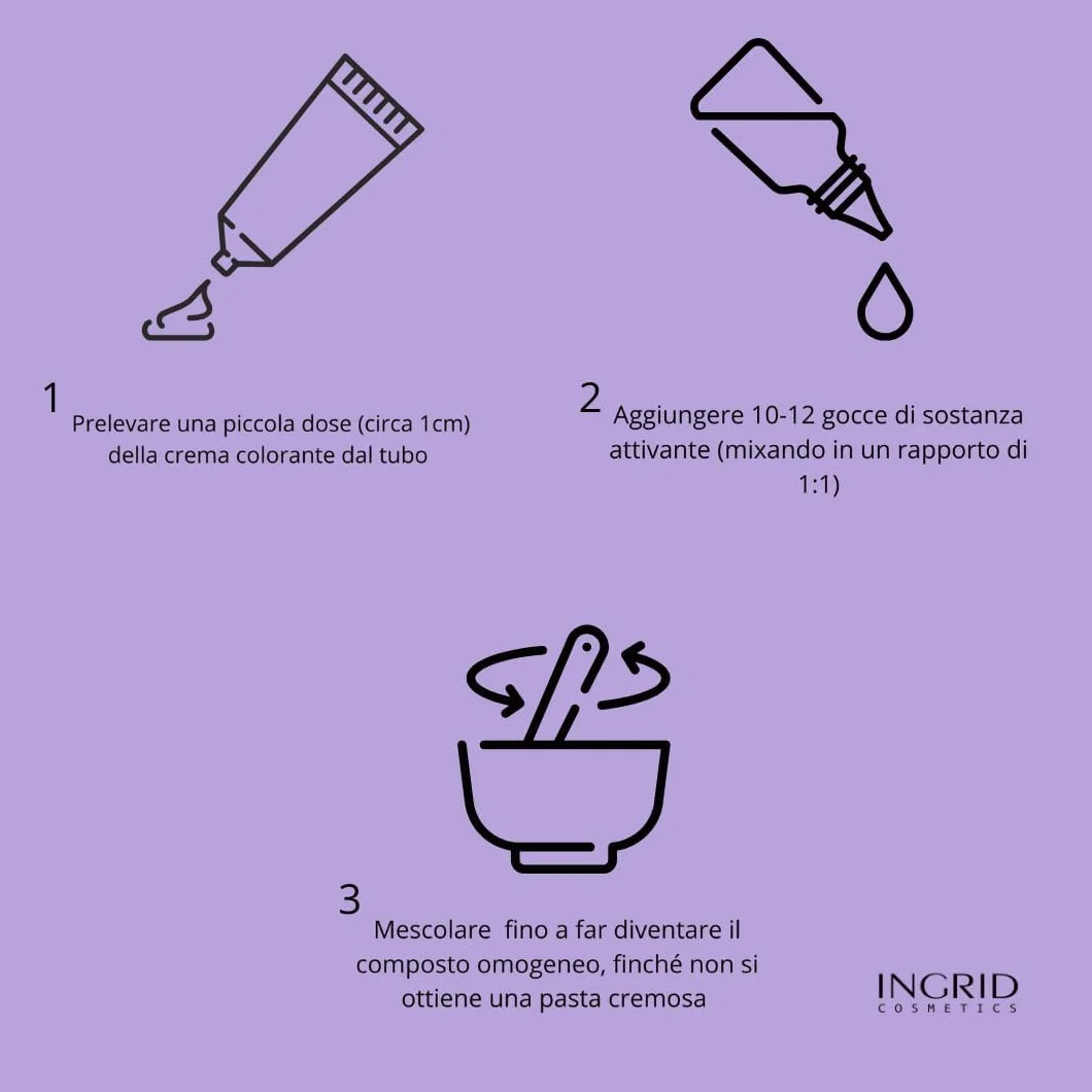 Kit di Colorazione Semipermanente per Sopracciglia, Tinta per Sopracciglia Risultato Naturale, Crema Henna Formula Vegan Dura Fino a 4 Settimane (CASTANO)