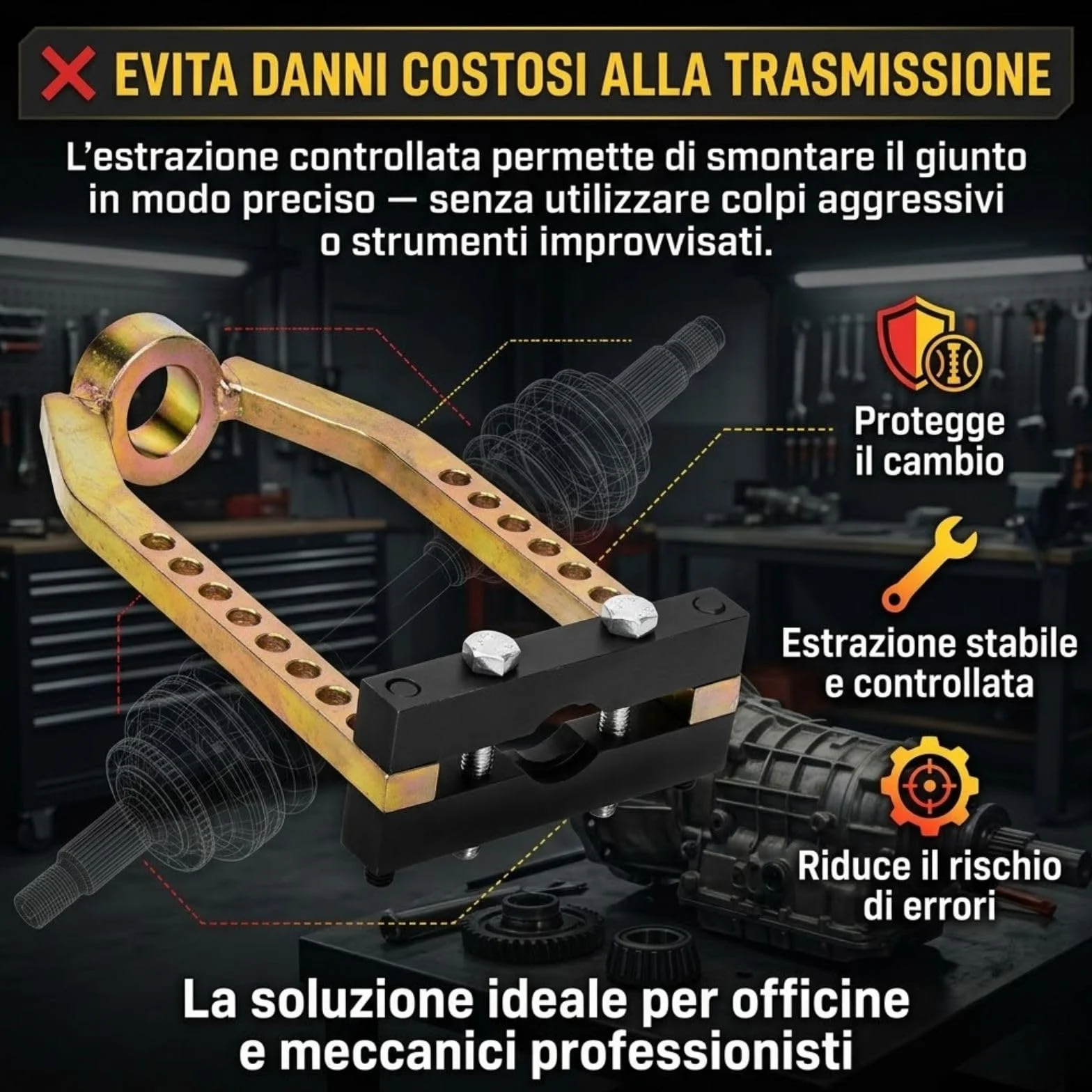 Estrattore Universale per Giunto Omocinetico Auto