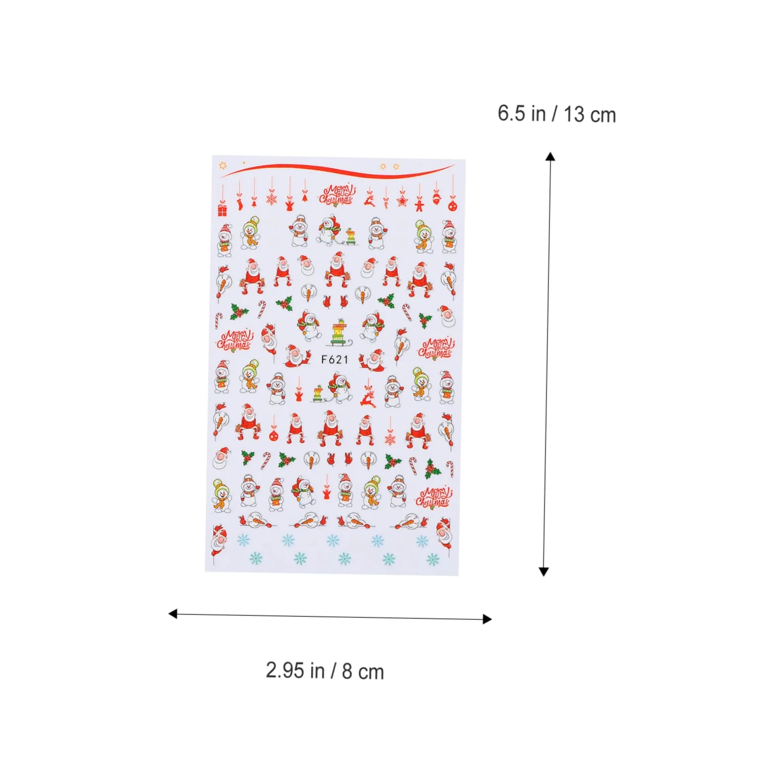 Healeved 18fogli Adesivi Natale Per Unghie Di Sticker Autoadesivi Per Decorazioni Con Tema Santa Claus Facili Da Applicare Design e Resistente Perfetti Per Nail Art Festiva