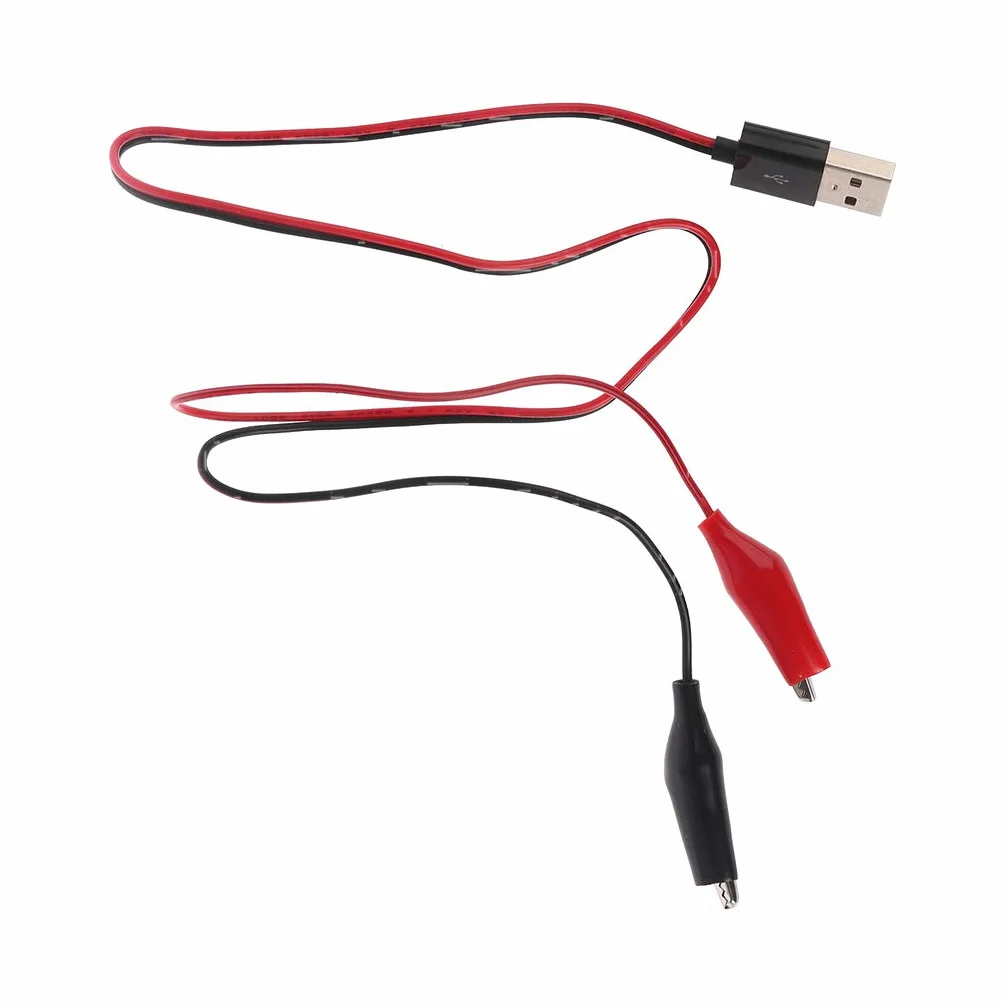 Bottone Clip Morsetto a USB Connettore Maschio Adattatore di Alimentazione Filo 55cm Multifunzione Alimentazione Converte Connettore Cavo Banana Connettore Vite Secchio Saldatura Adattatore Presa Cavo