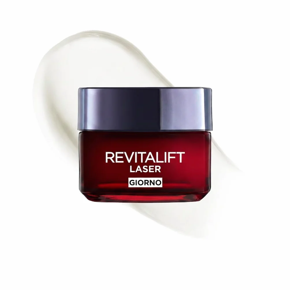 L'Oréal Paris Revitalift Laser Crema Viso Giorno Antirughe Acido Ialuronico Vitamina C Pro-Retinolo 50 ml