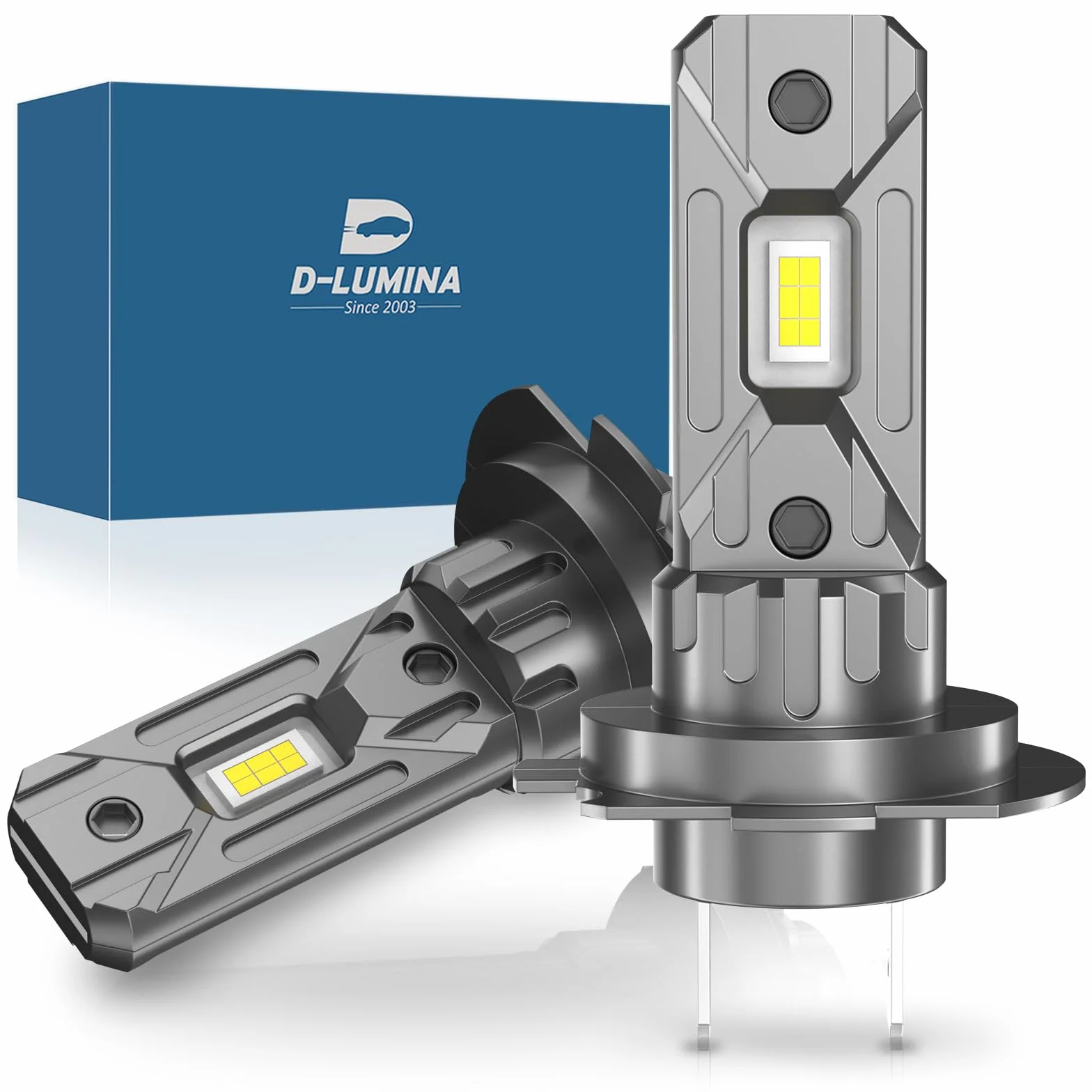 D-Lumina Lampadina H7 LED Canbus 100W 16000LM 6500K IP68 2 Pezzi