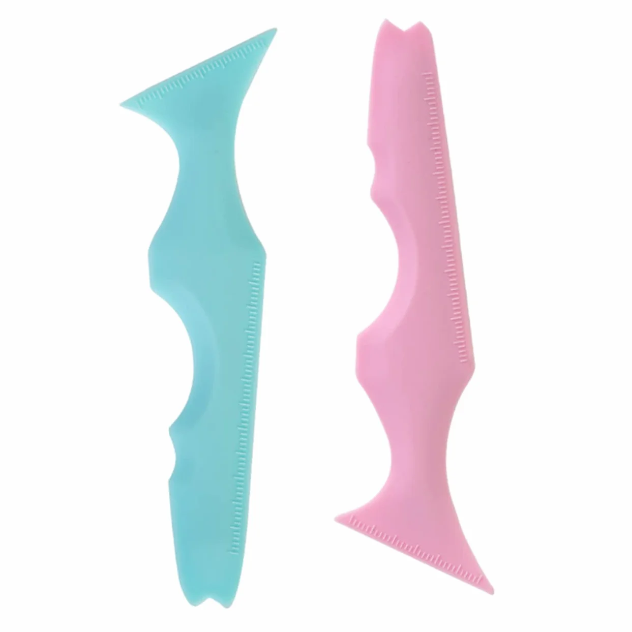POPETPOP 10pezzi Stencil Per Eyeliner in Silicone Riutilizzabili Strumenti Multifunzionali Per Applicazione Eyeliner e Del Rossetto Per Principianti e Professionisti