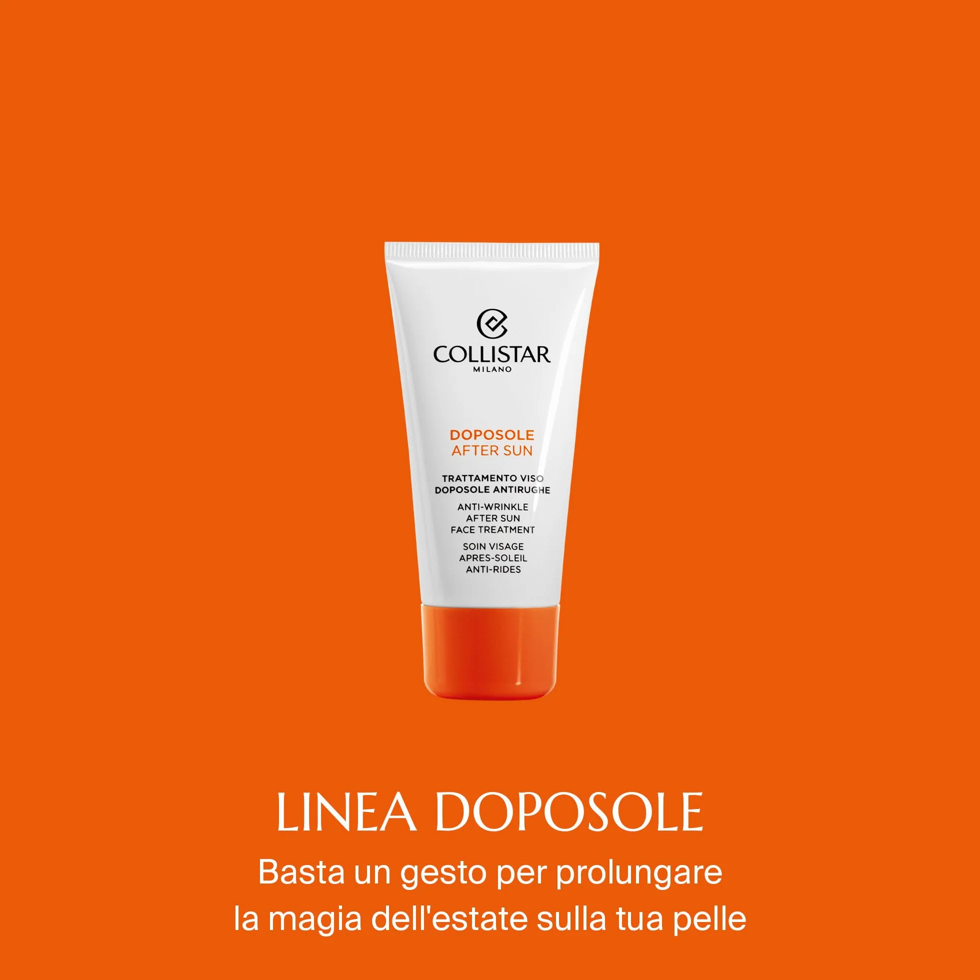 Collistar Trattamento Viso Doposole Antirughe Rigenerante Protettivo DNA Cellulare Anti-Invecchiamento 50 ml