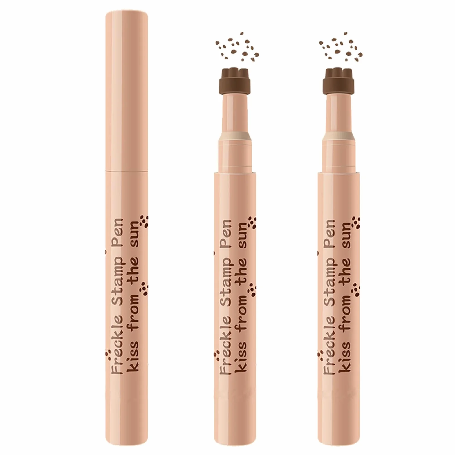 Due Penna per Lentiggini, Freckle pen Lunga Durata Impermeabile, per Un Look Naturale, a Lunga Tenuta e Waterproof, Perfetto per Il Look Quotidiano e per Le Occasioni Speciali