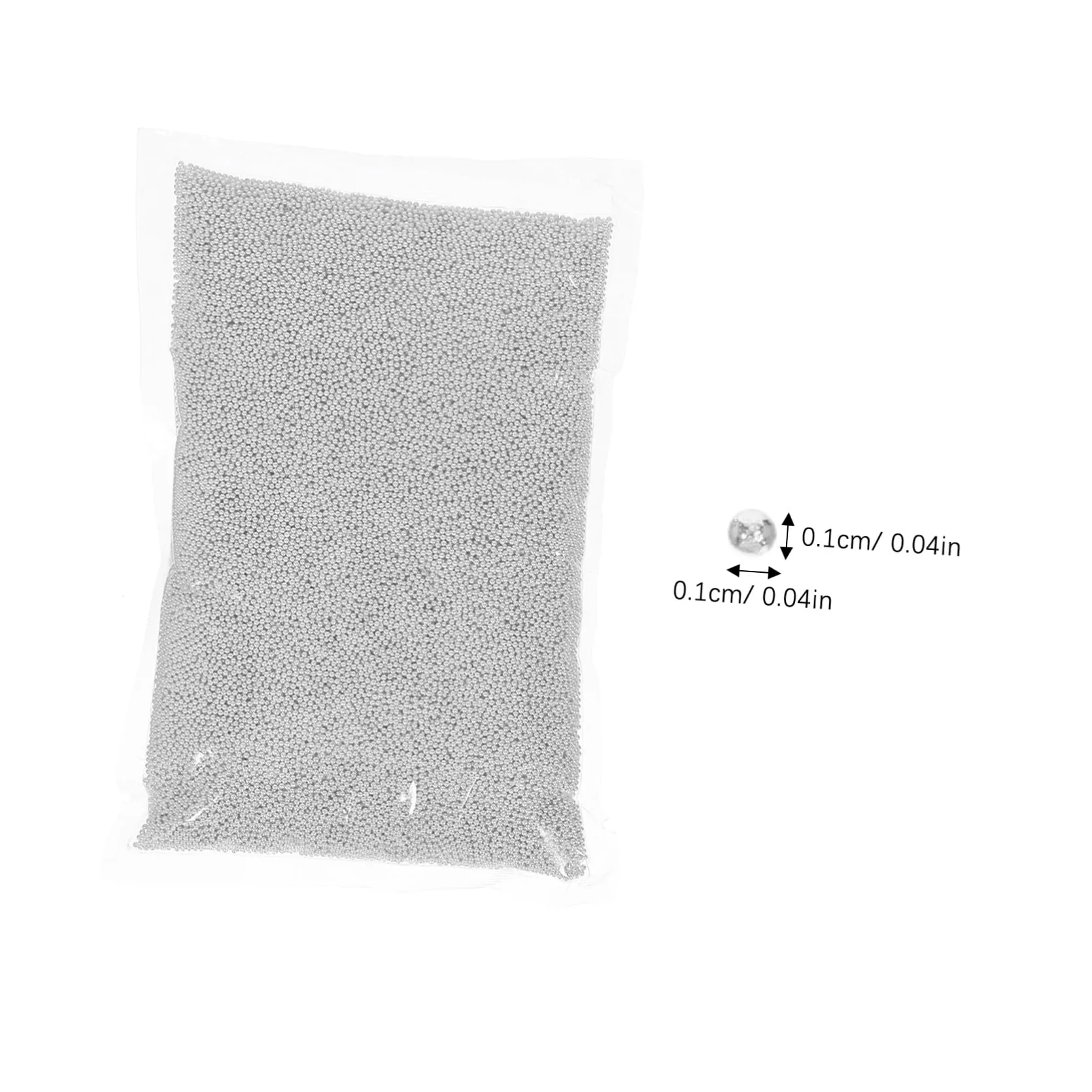 BESTYASH Mini Palline Metalliche per Unghie Argento Piccole per Nail Art DIY Decorazioni Artistiche per Manicure Eleganti e Accessori Creativi